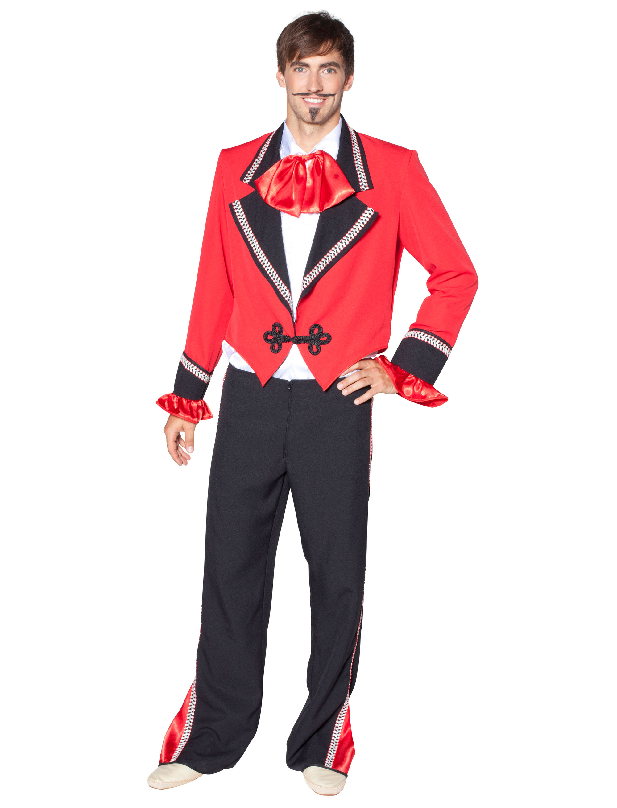 Torero 3-tlg. Herren rot/schwarz 52
