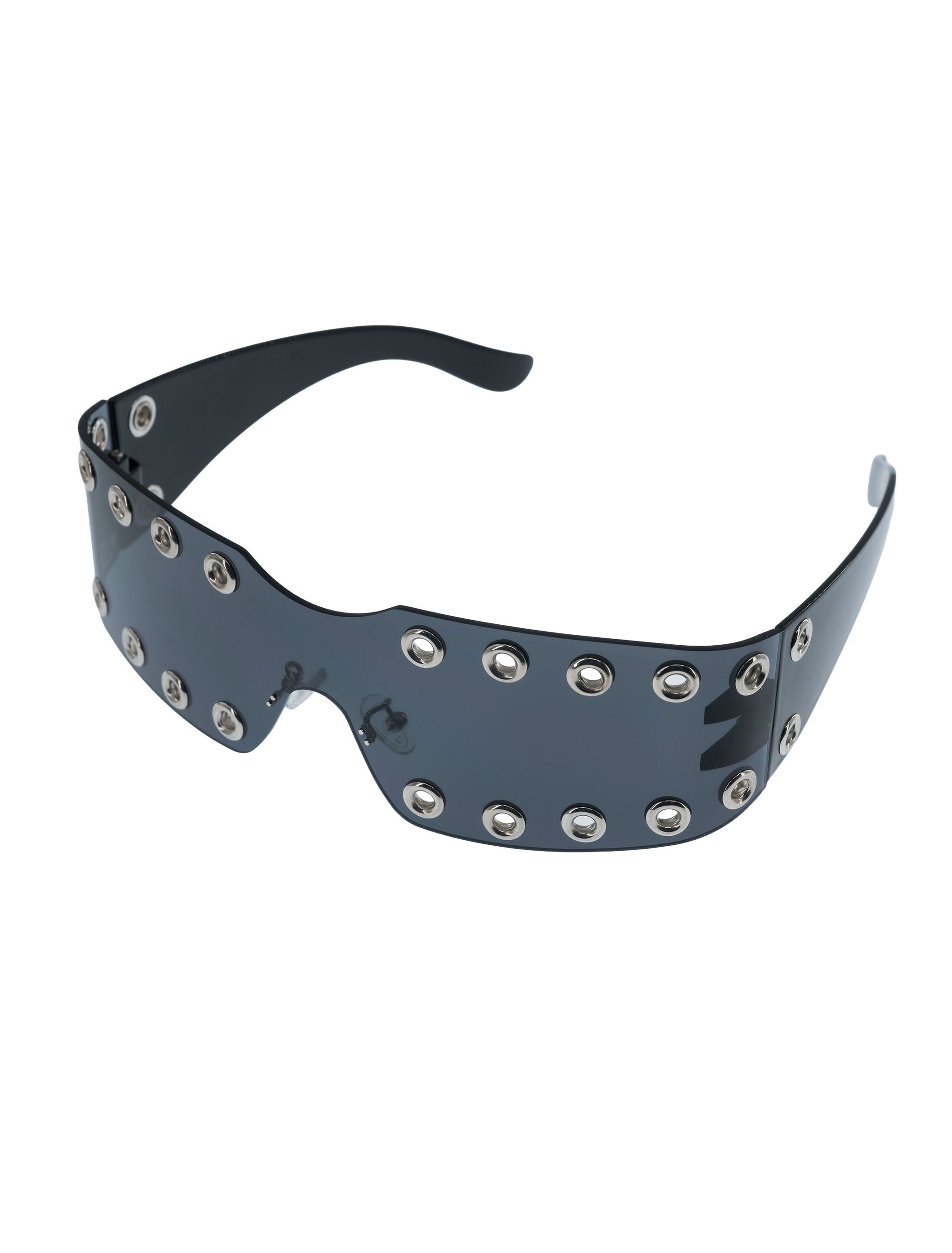 Kostümzubehör Brille mit Ösen schwarz