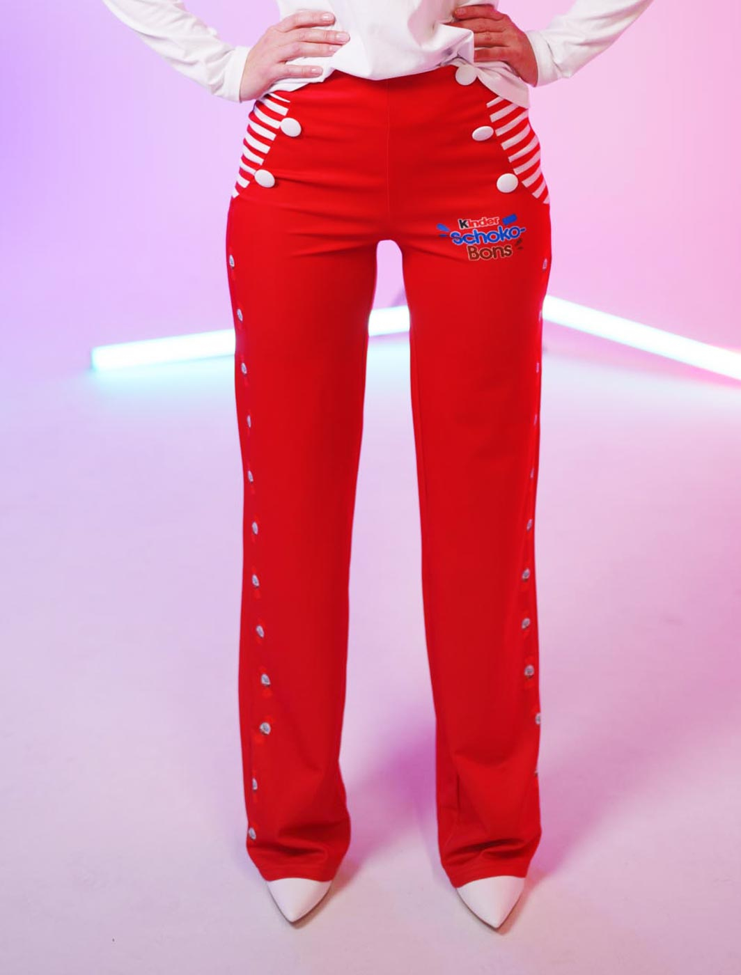 Hose kinder Schoko-Bons Damen rot 2XL