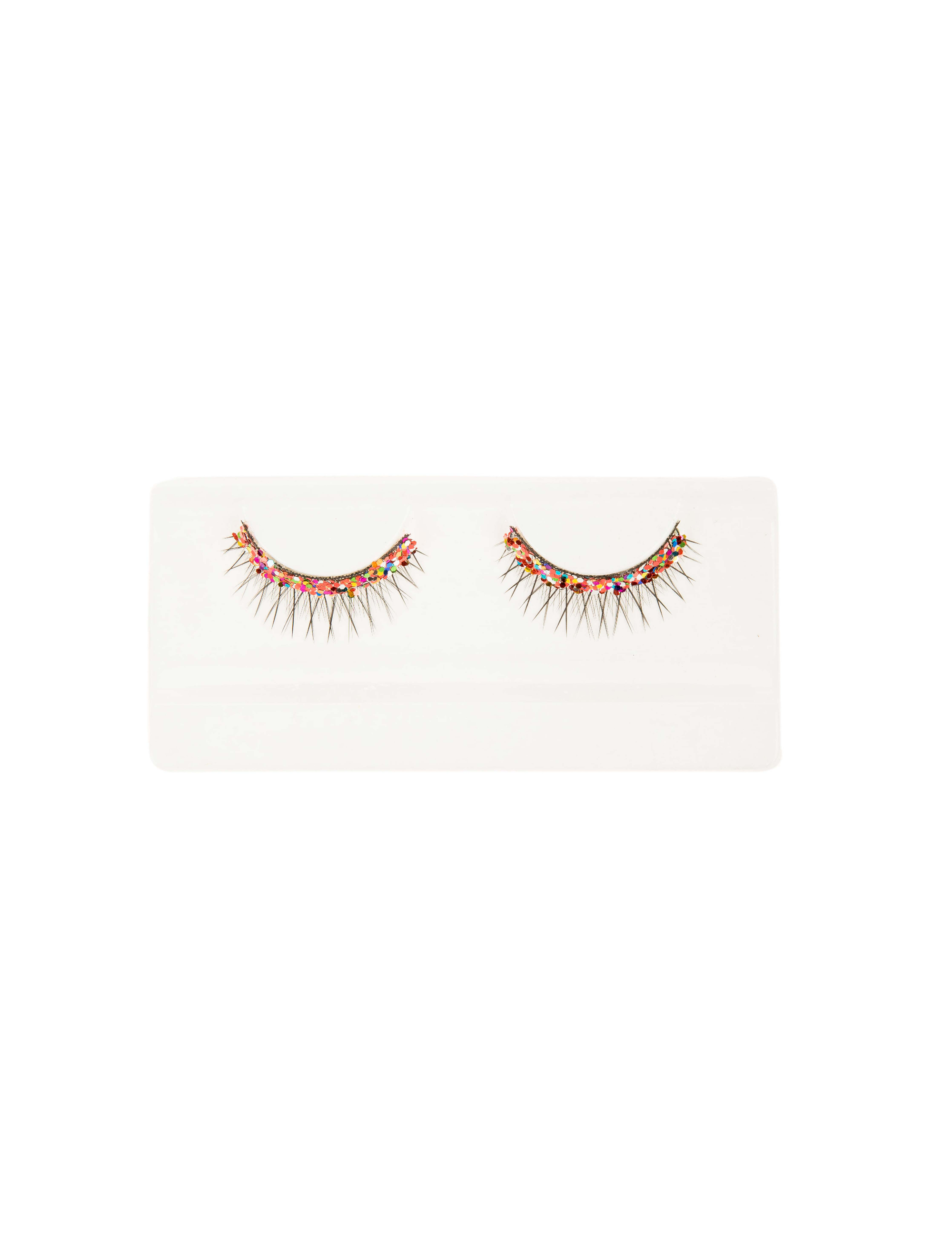 Wimpern mit buntem Strass Farbe: rot
