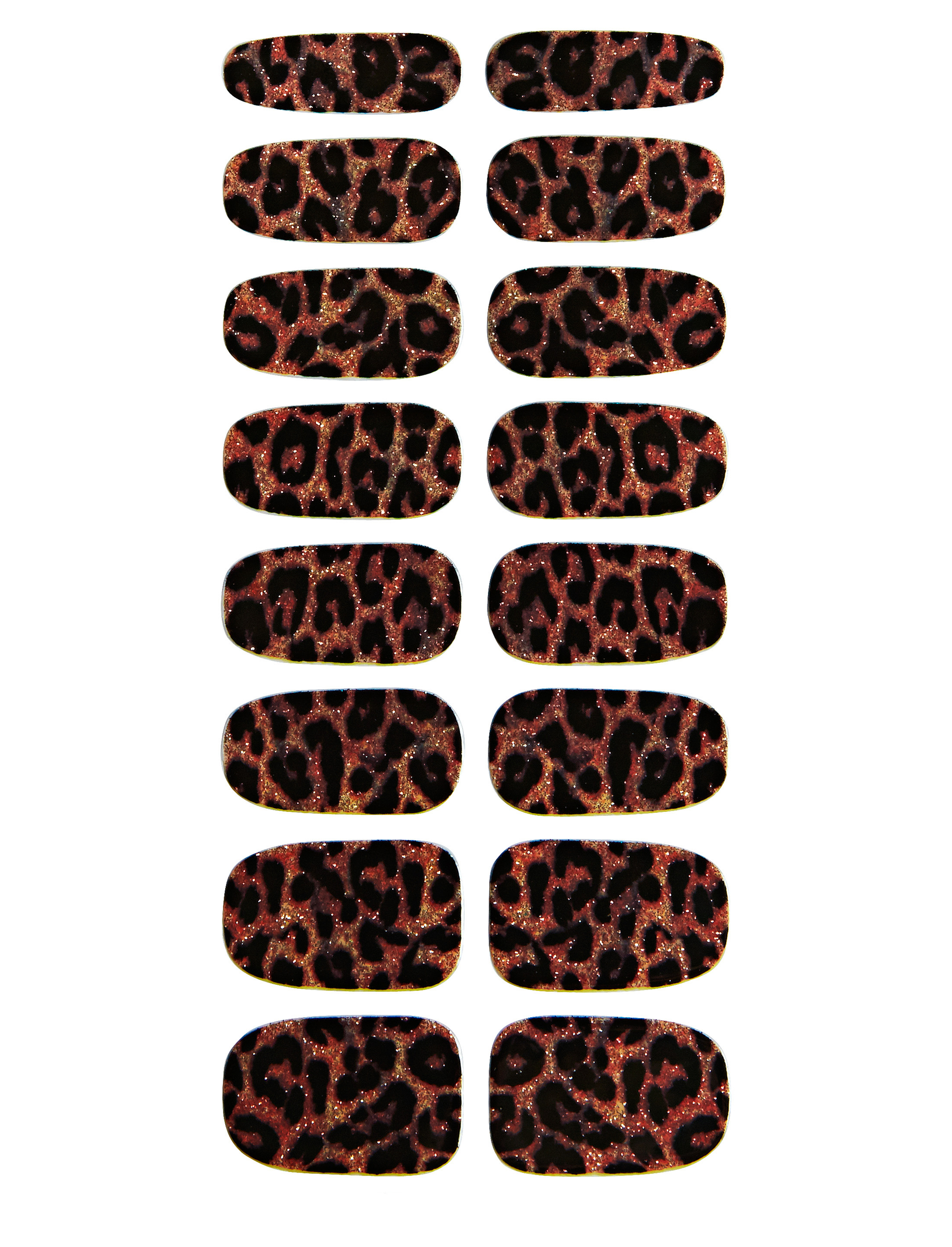 Nagelsticker Leopard Schminke für Karneval & Fasching Farbe: