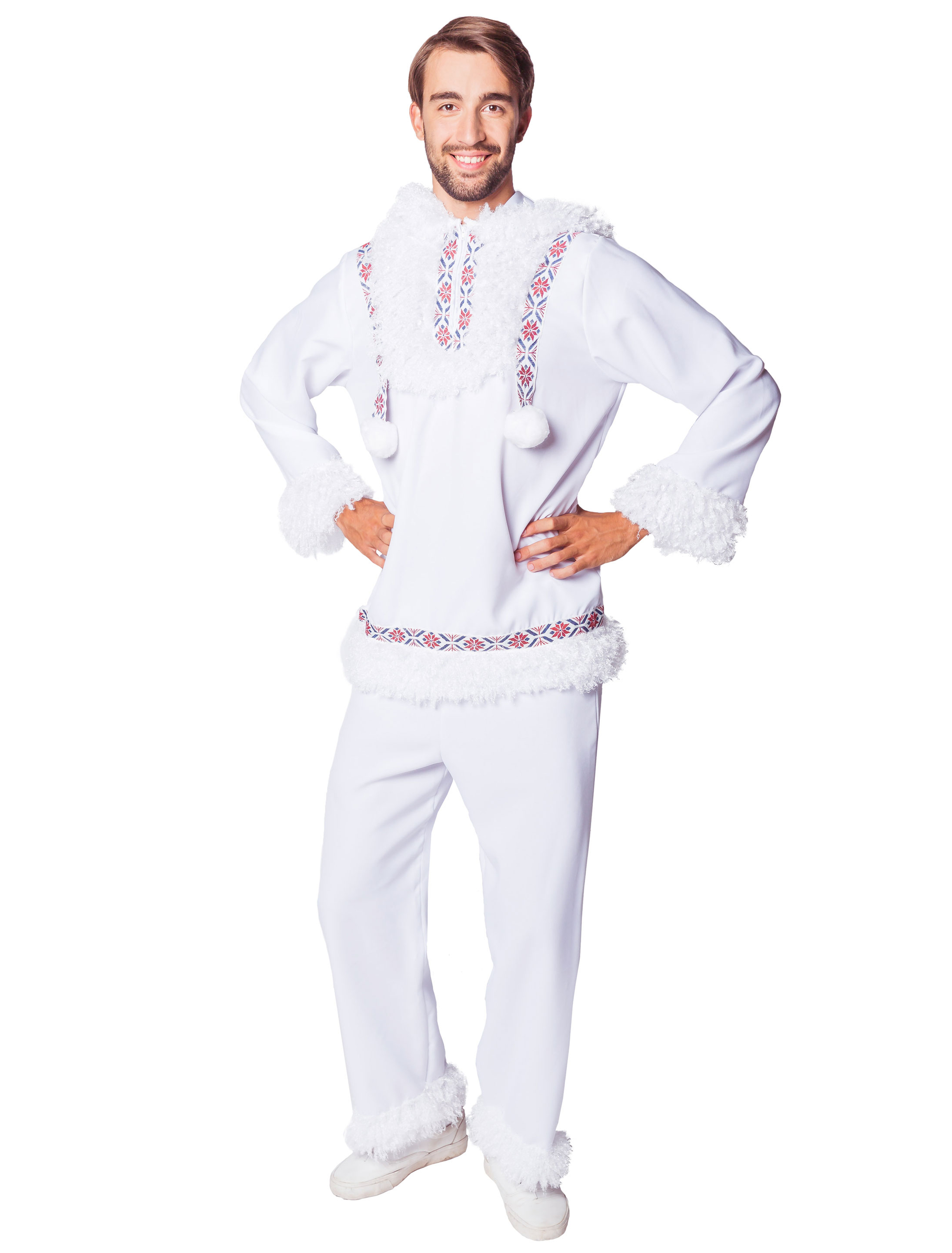Polar Outfit Herren 2-tlg. weiß S/M