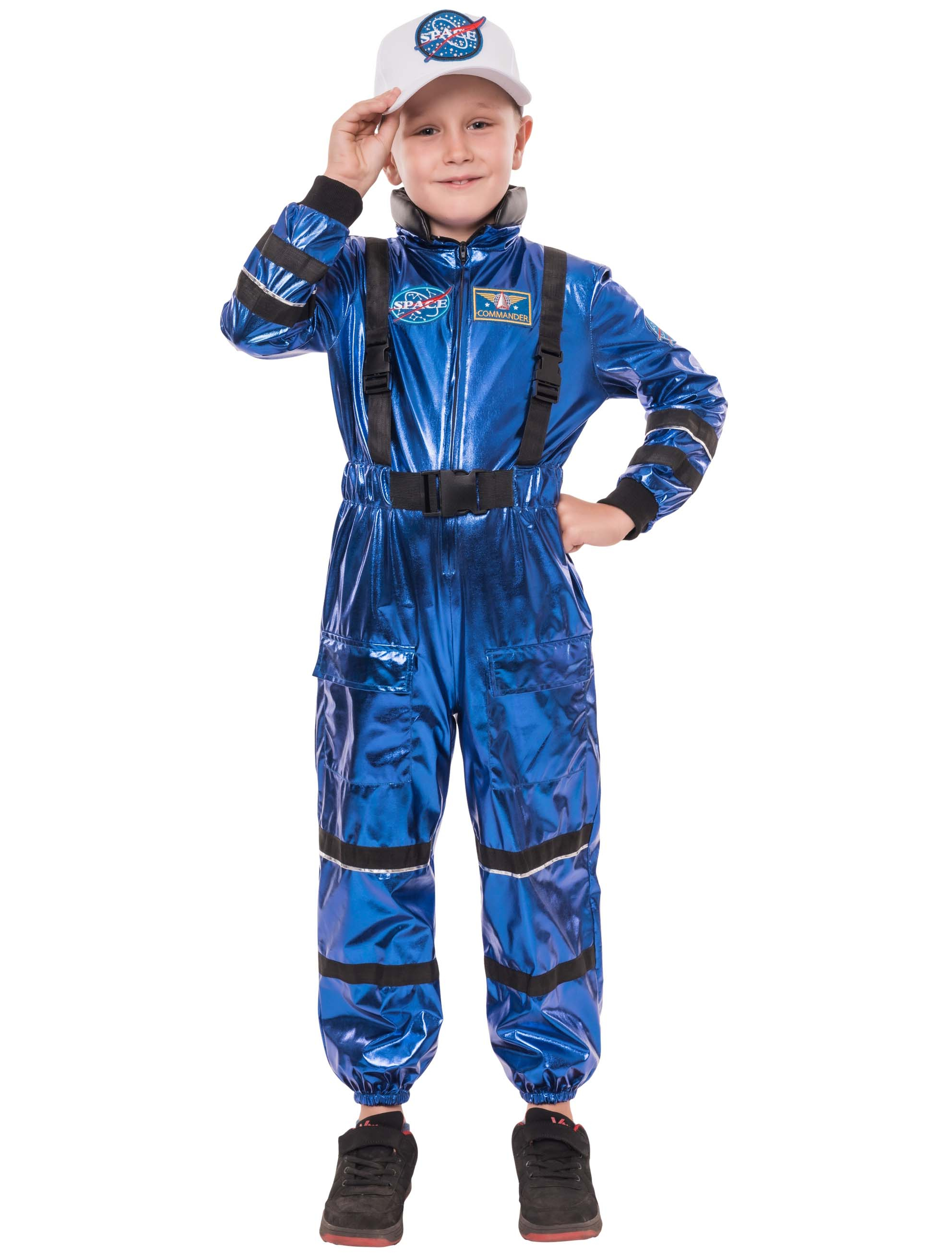 Overall Astronaut Kinder blau 6-8 Jahre