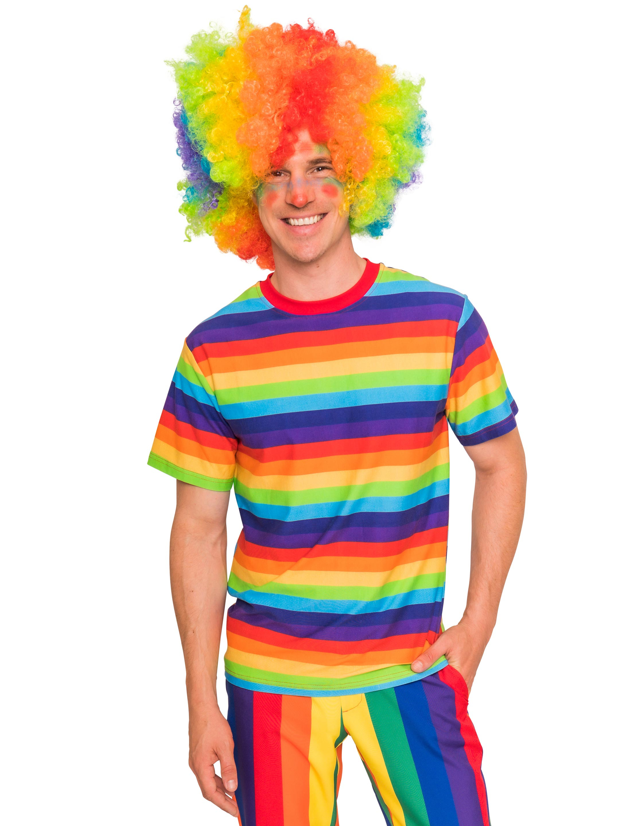 T-Shirt Regenbogen Herren rainbow 2XL