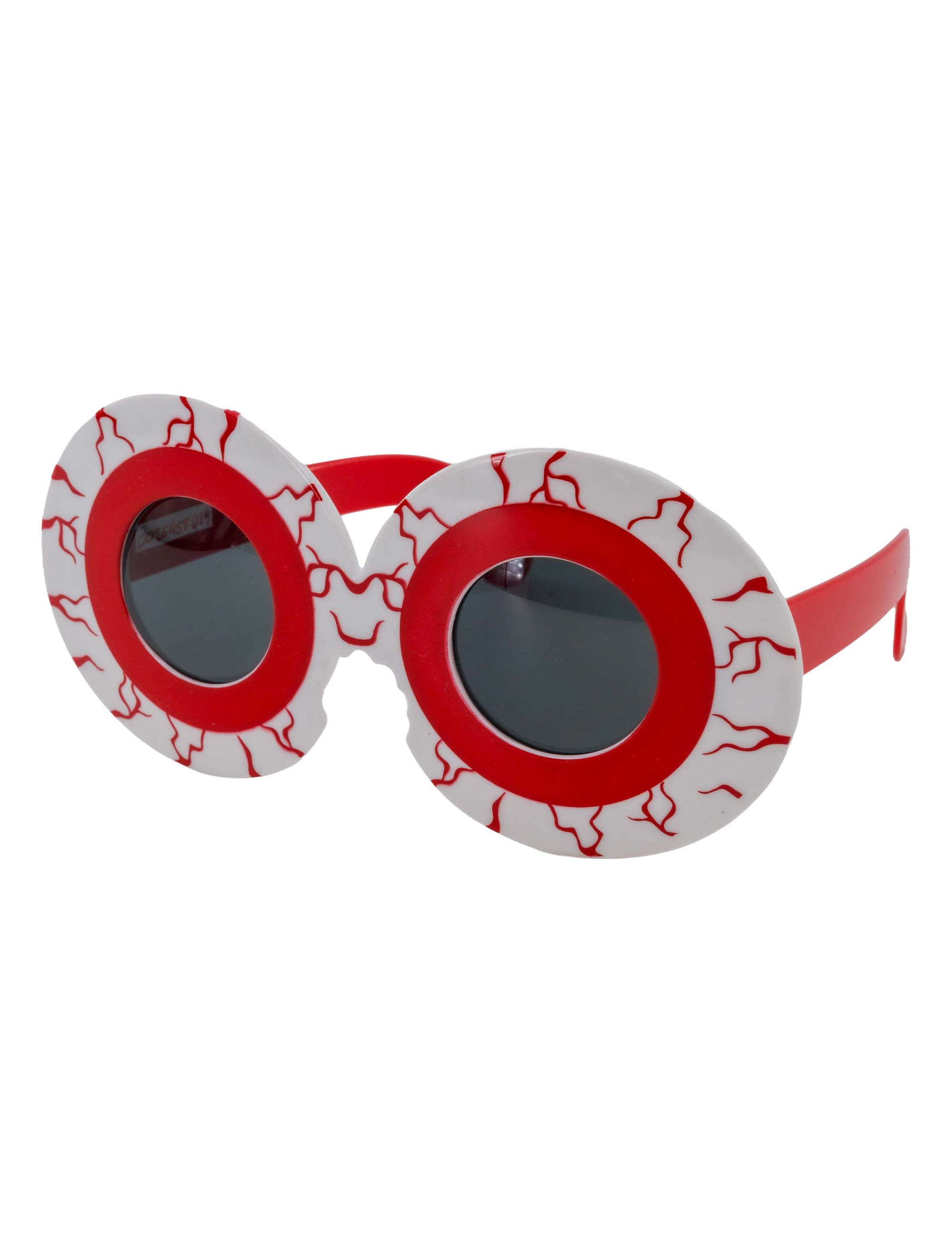 Kostümzubehör Brille blutige Augäpfel rot/weiß
