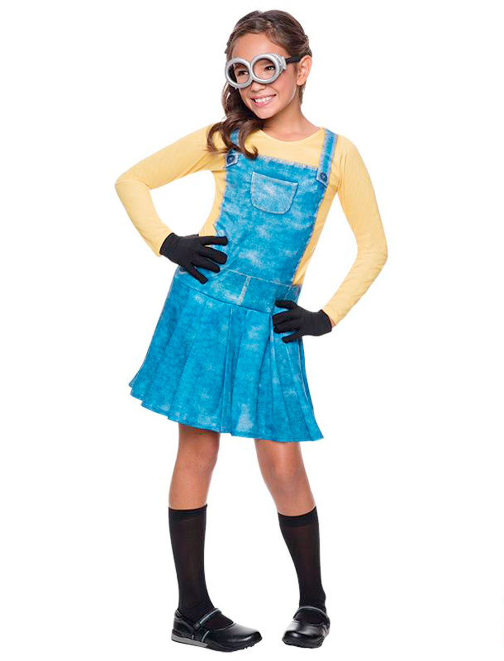 Minion Mädchen 4-tlg. Mädchen blau/gelb M