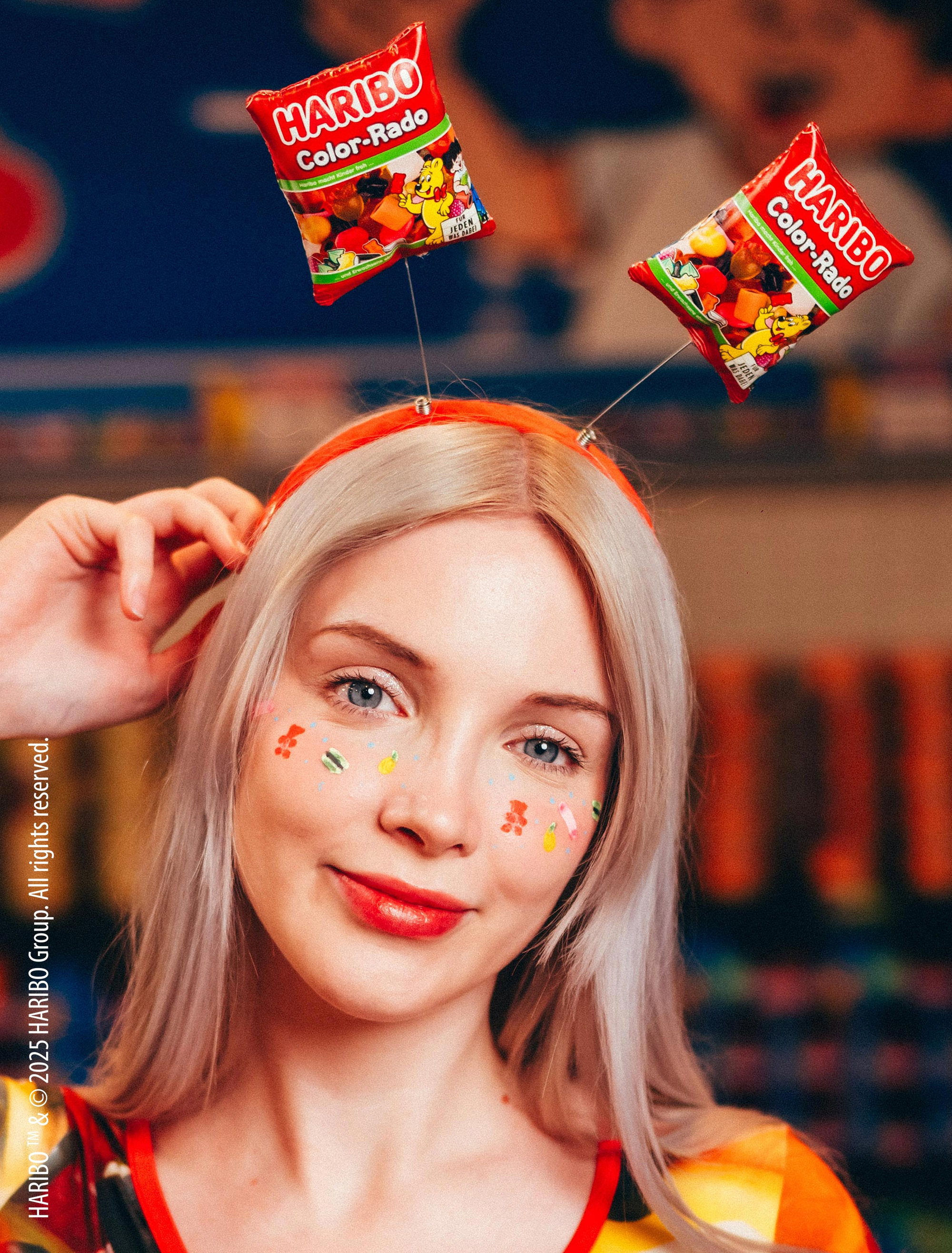 Kostümzubehör Haarreif HARIBO Color-Rado bunt Farbe: bunt