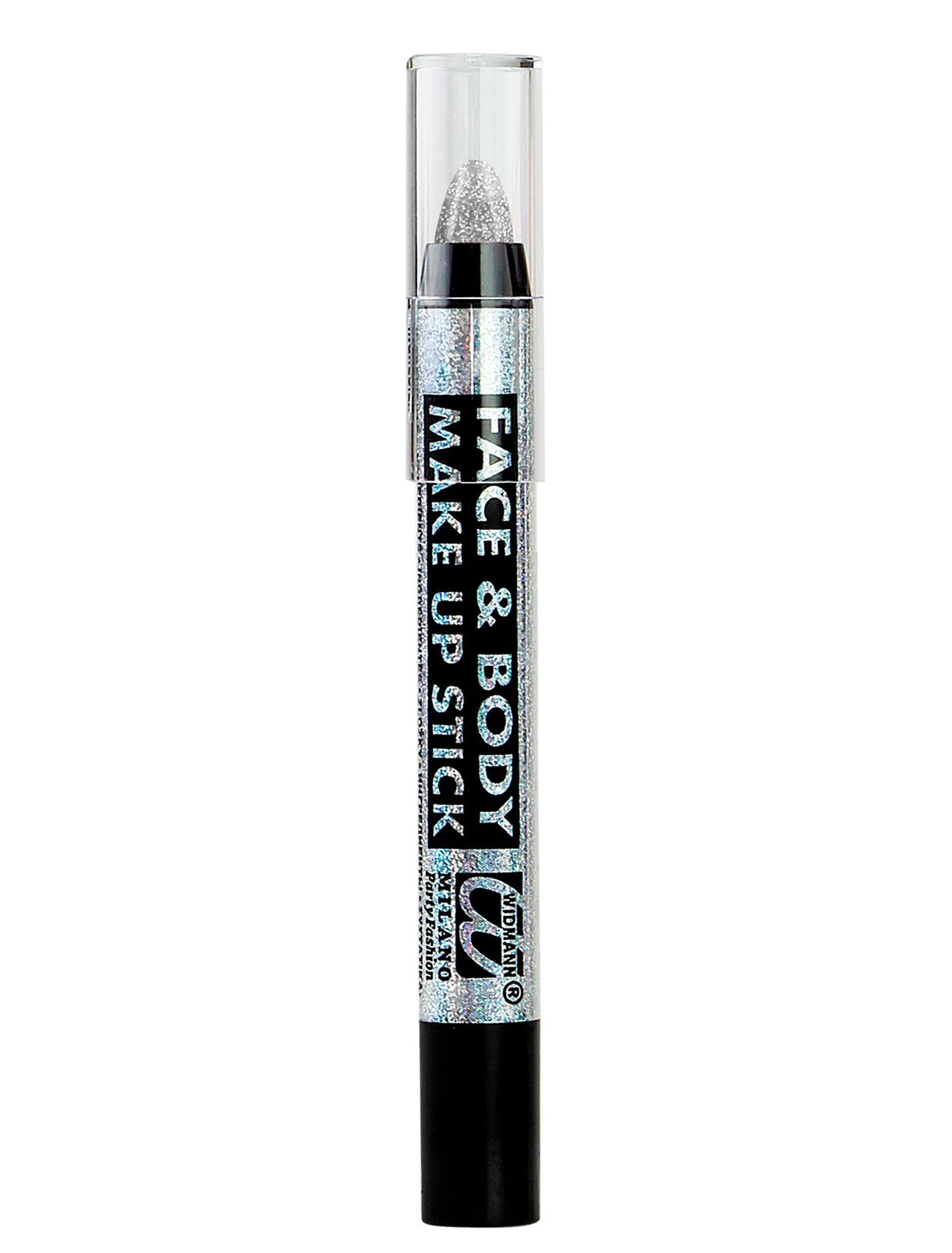 Schminkstift herausdrehbar silber Schminke für Karneval & Fasching