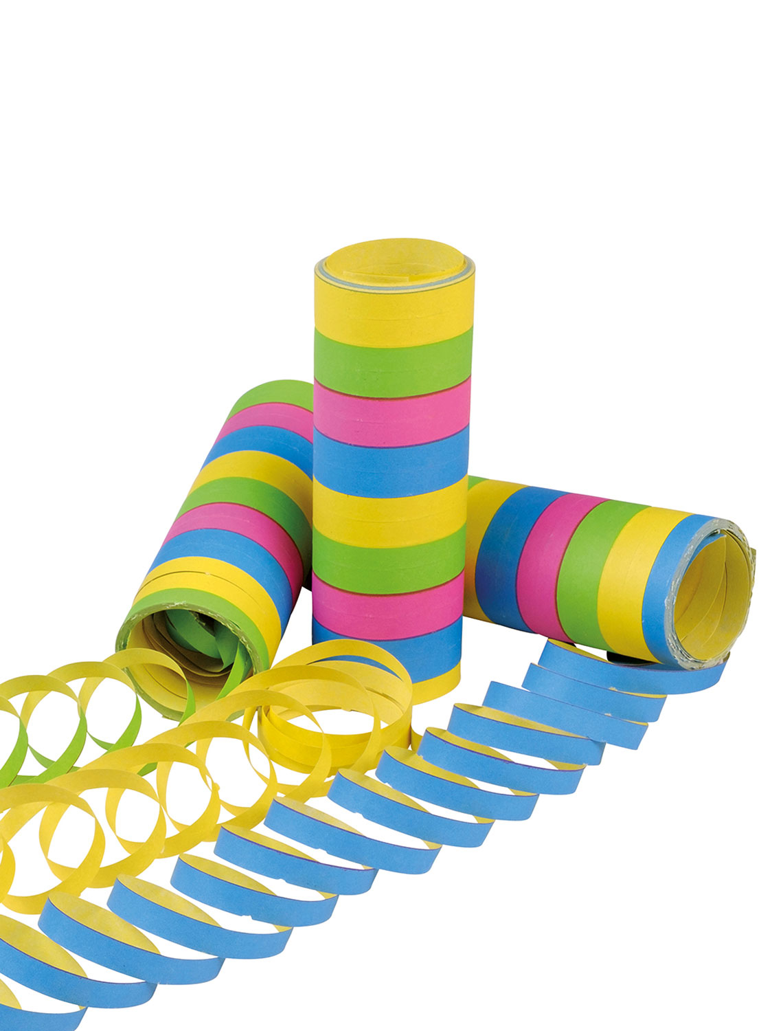 Luftschlangen 3er Pack bunt Farbe: bunt