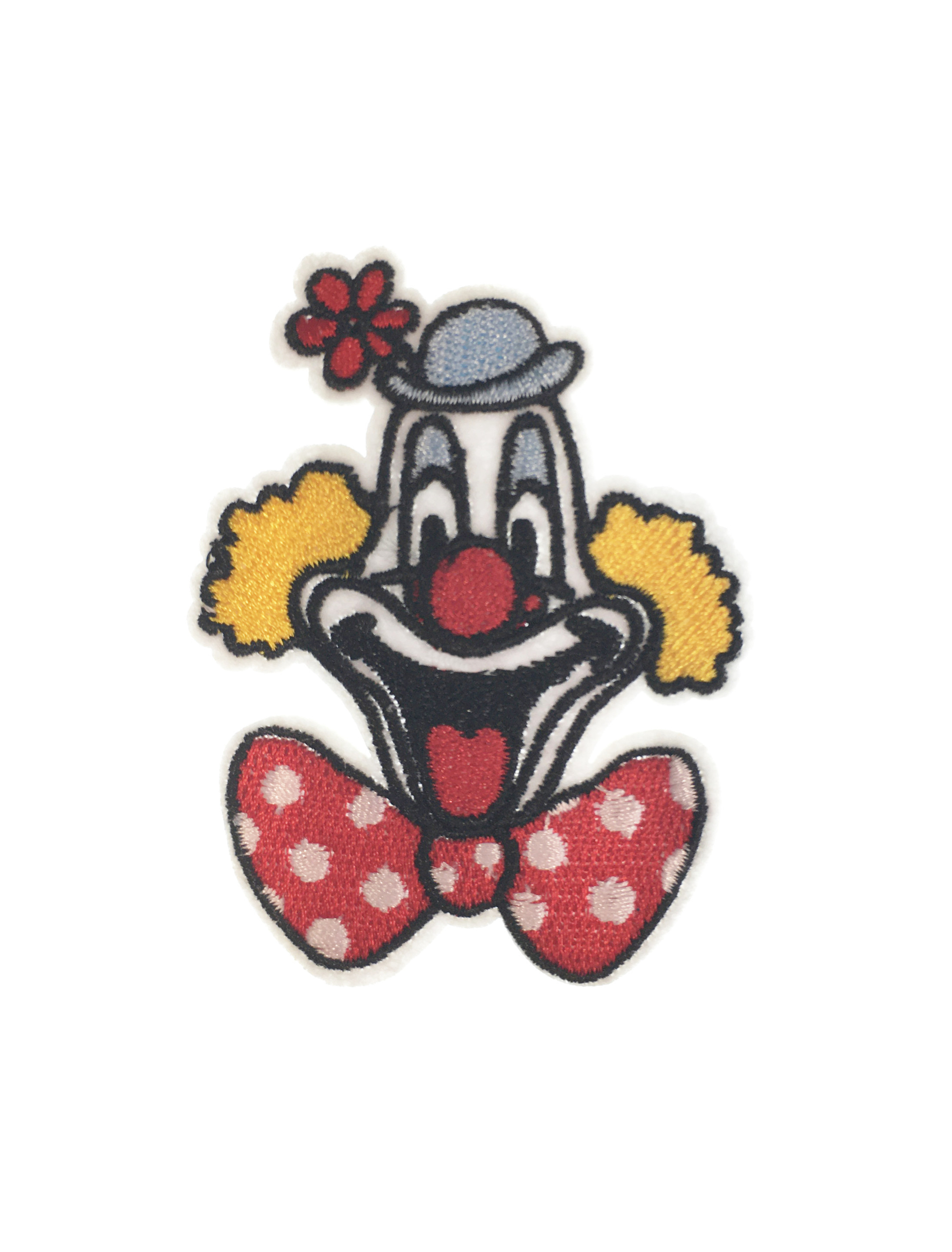 Kostümzubehör Bügelpatch Deiters Clown klein 7cm Farbe: mehrfarbig