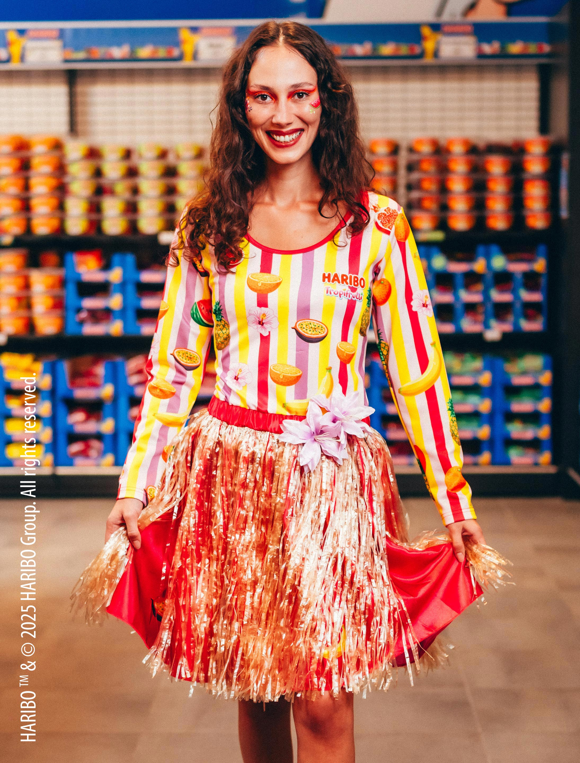 Kleid HARIBO Tropifrutti Damen bunt M Farbe: bunt