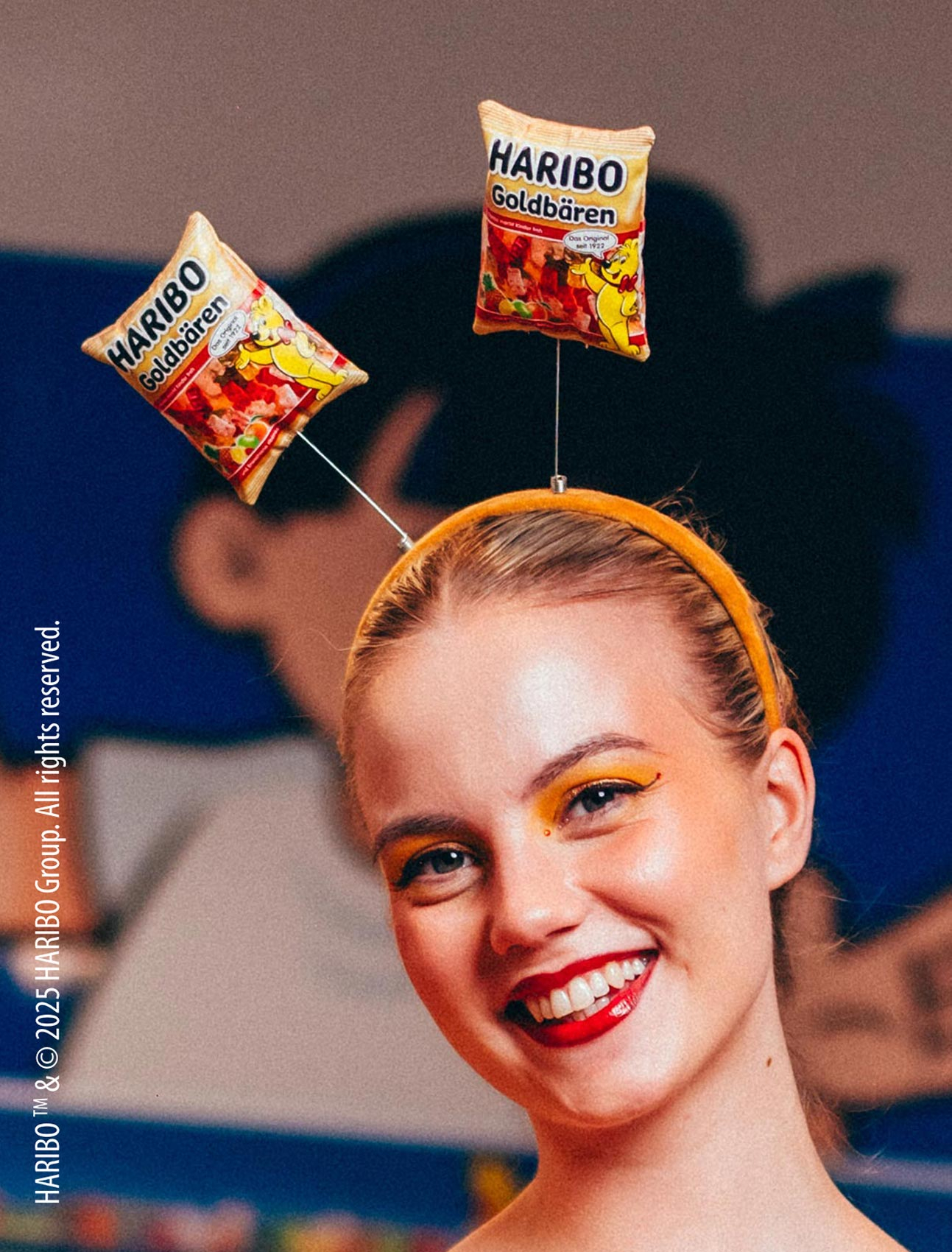 Kostümzubehör Haarreif HARIBO Goldbären bunt