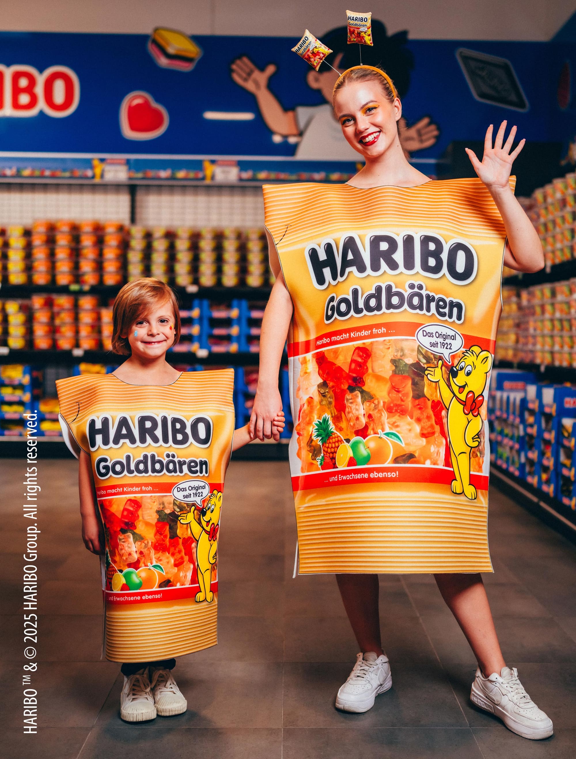 Kostüm HARIBO Goldbären Erwachsene bunt one size