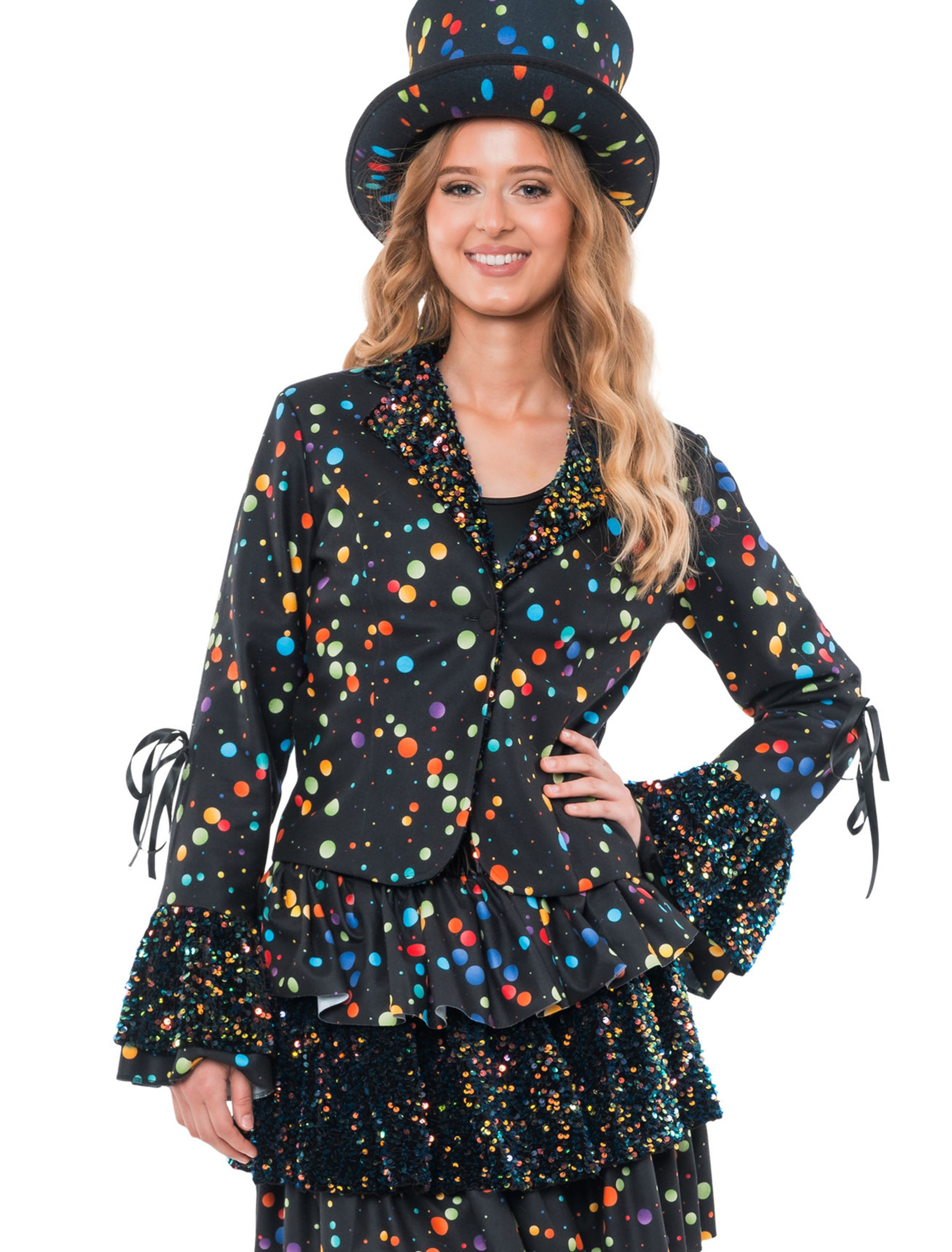 Jacke Konfetti Damen bunt 2XL Farbe: bunt
