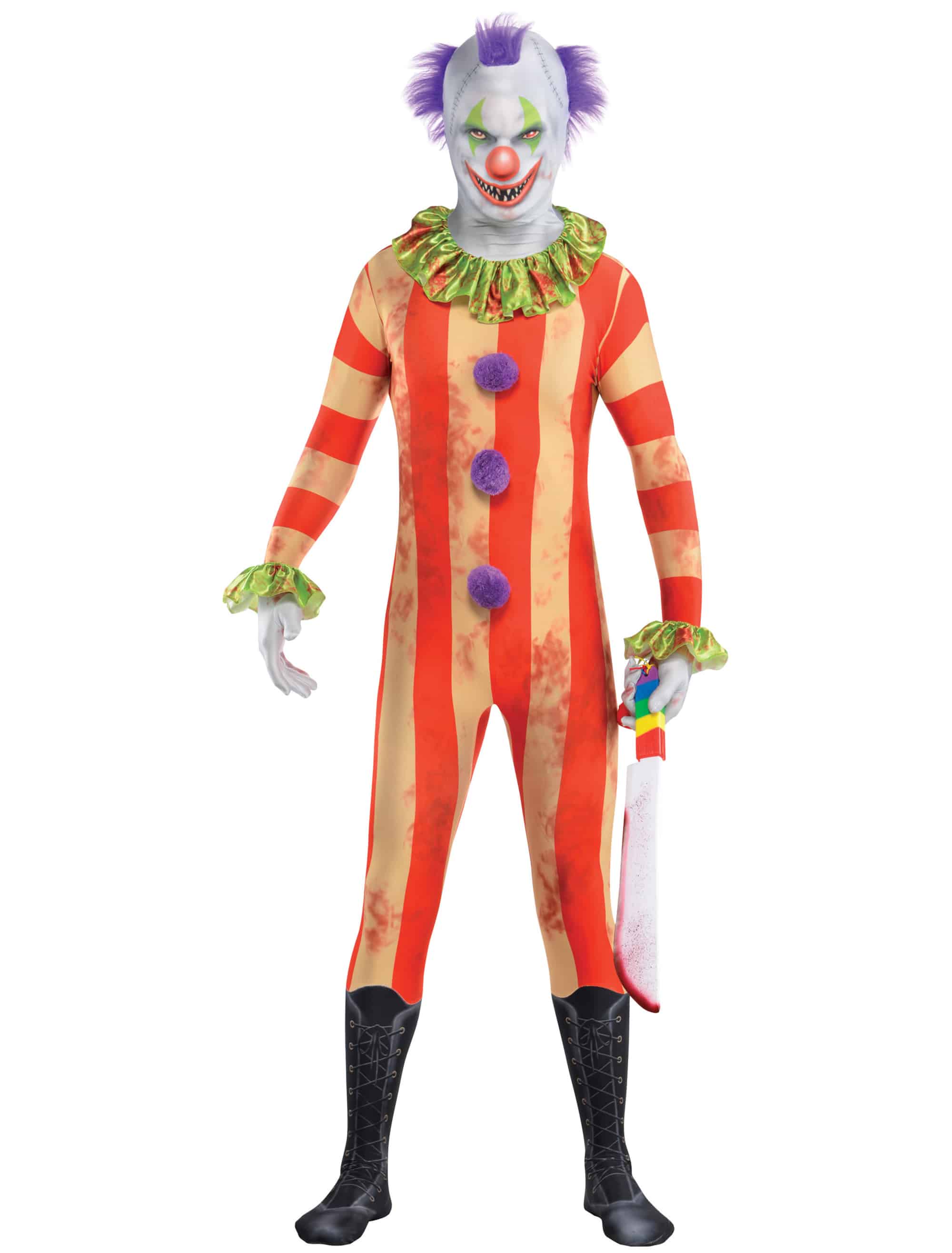 Jumpsuit Clown Kinder bunt 12-14 Jahre Farbe: bunt