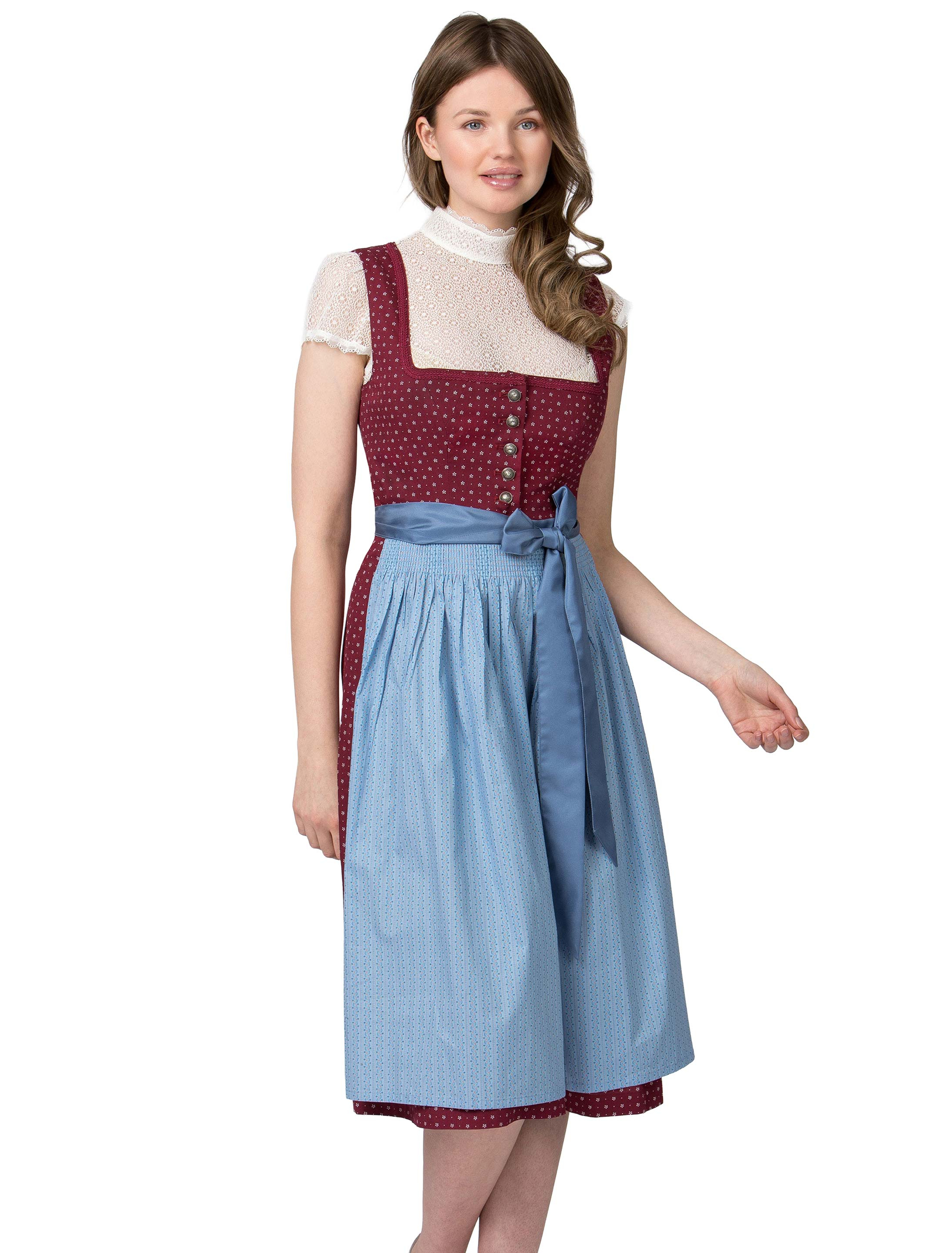 Dirndl Julina Damen bordeaux 34