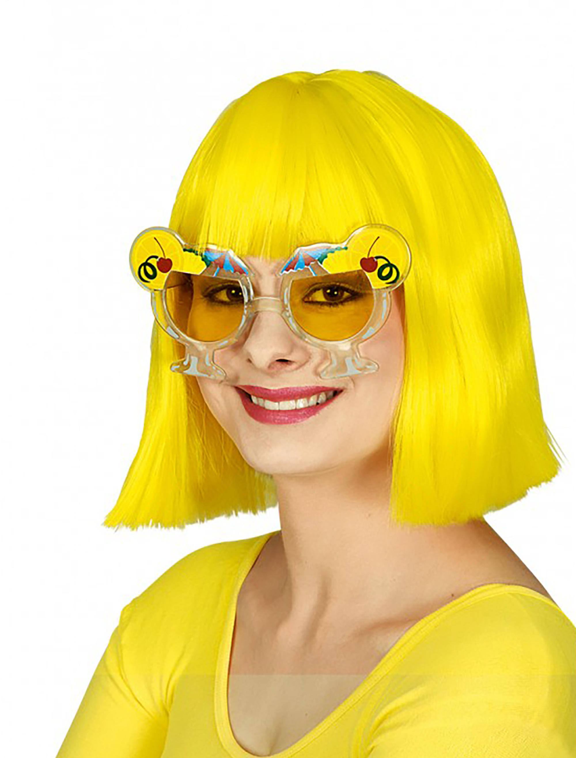 Kostümzubehör Brille Strandparty bunt Farbe: bunt