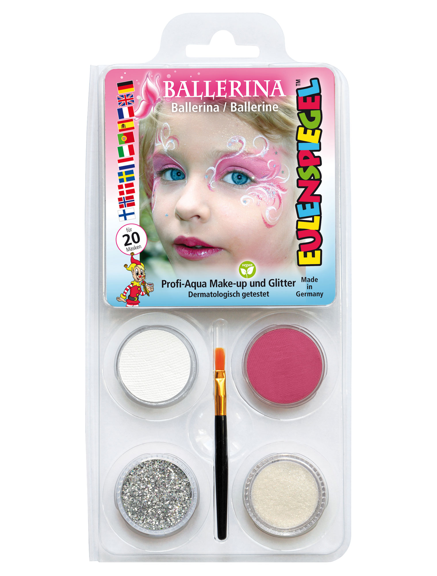 Aqua-Set Ballerina Schminke für Karneval & Fasching