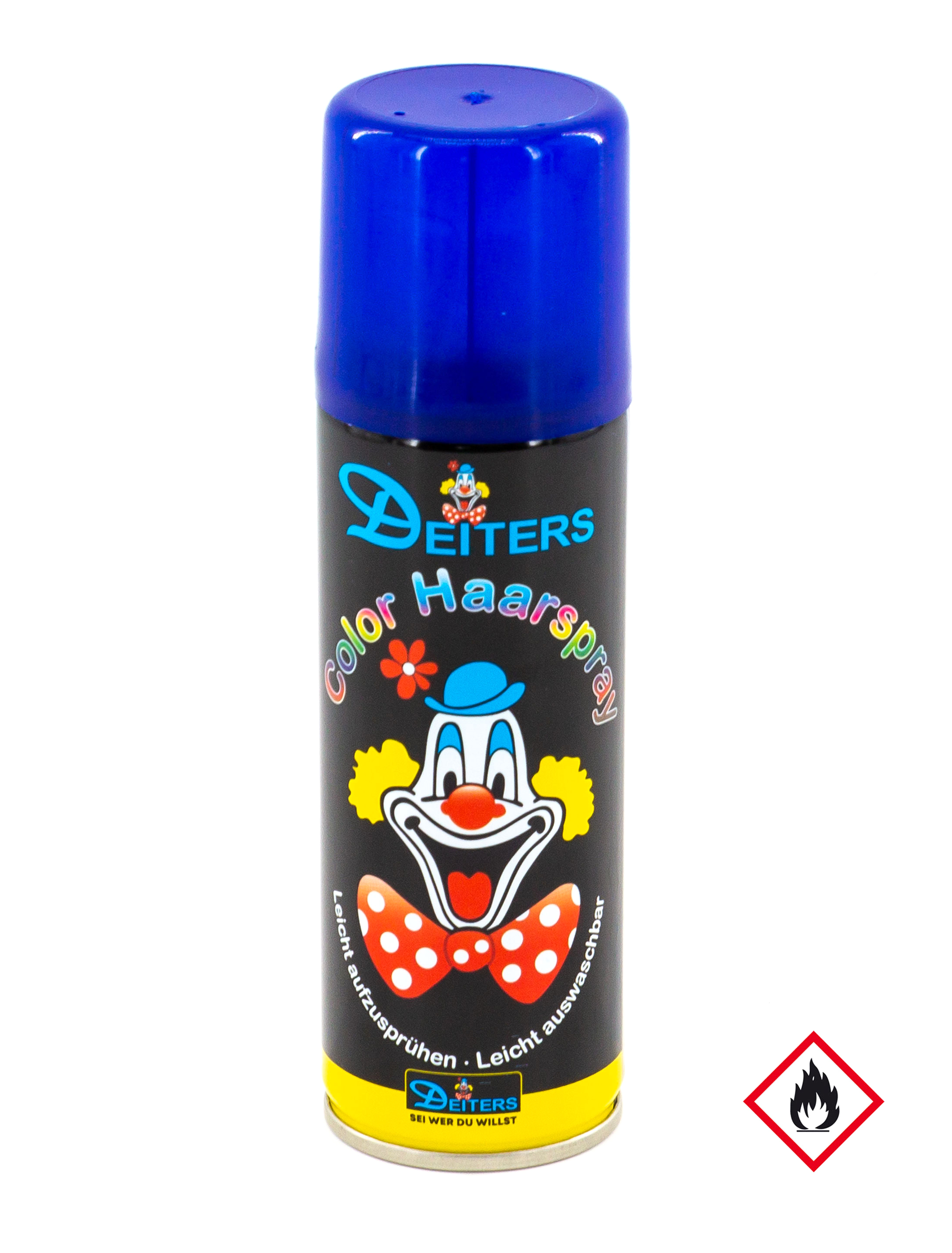 Haarspray Color 125ml blau Schminke für Karneval & Fasching