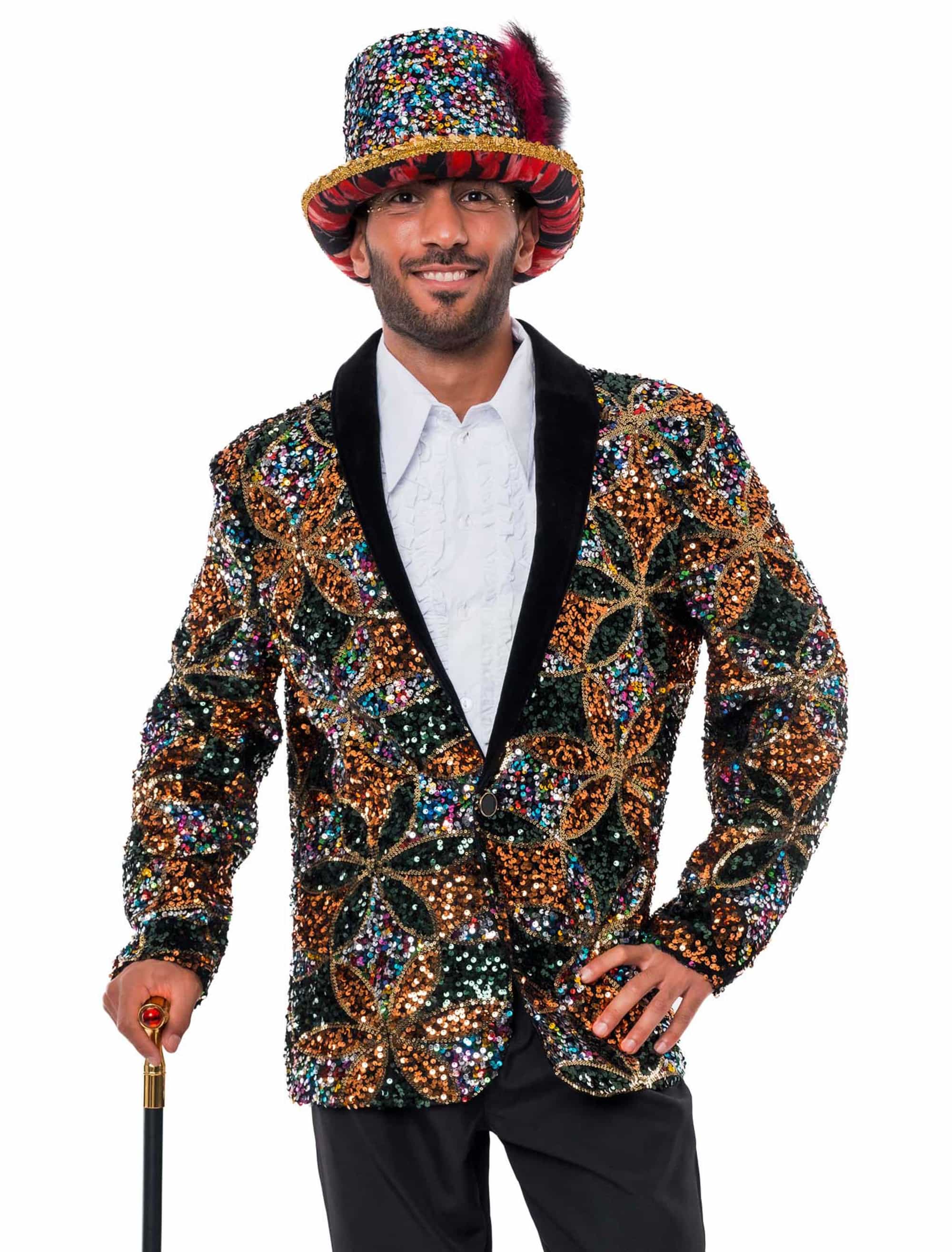 Jacke Premium Kaleidoskop Herren gold/grün 3XL
