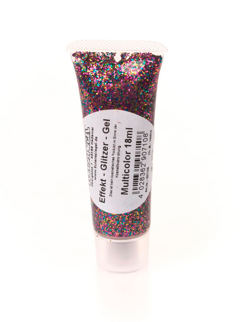 Glitzer-Gel 18ml bunt Schminke für Karneval & Fasching Farbe: bunt