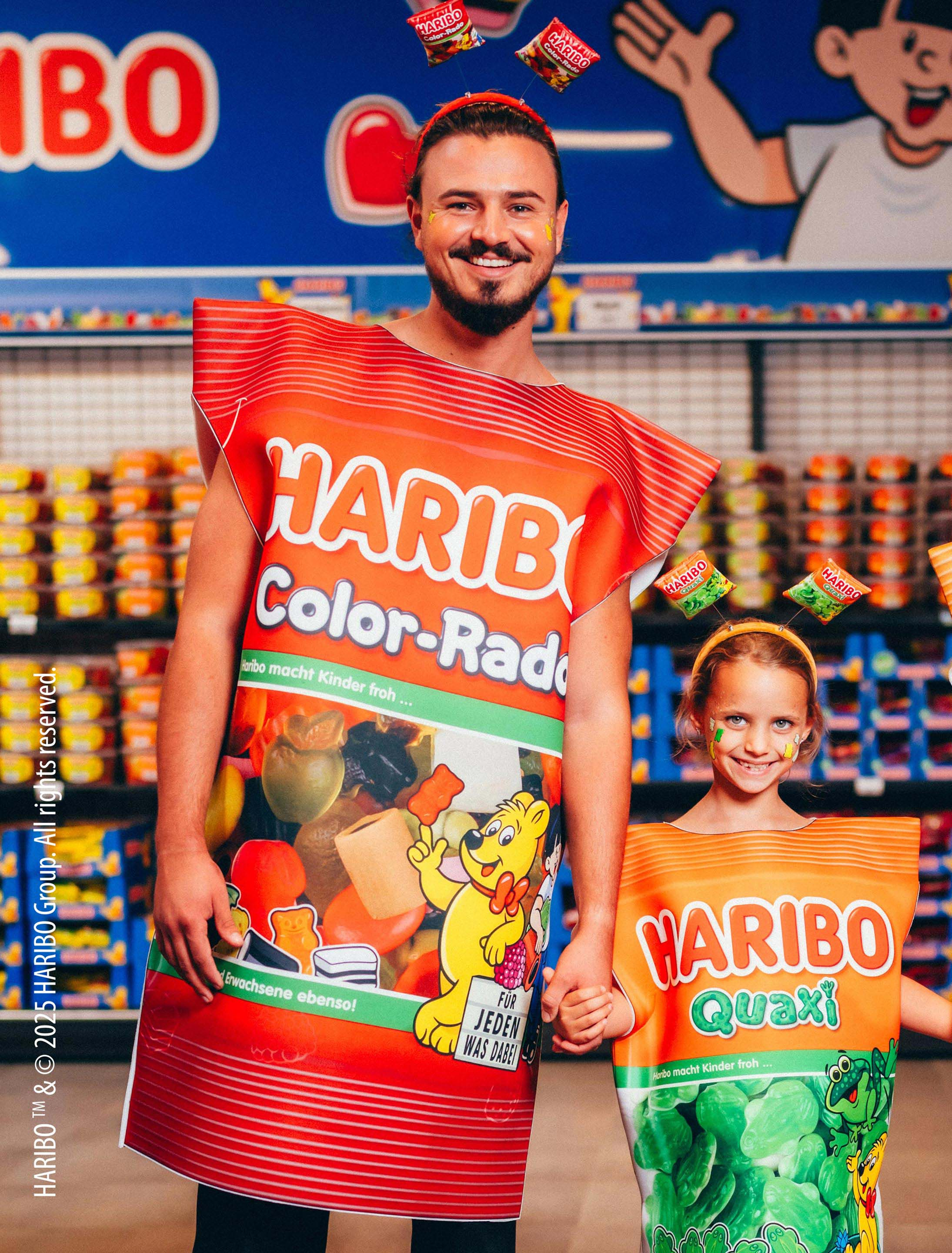 Kostüm HARIBO Color-Rado Erwachsene bunt one size Farbe: bunt