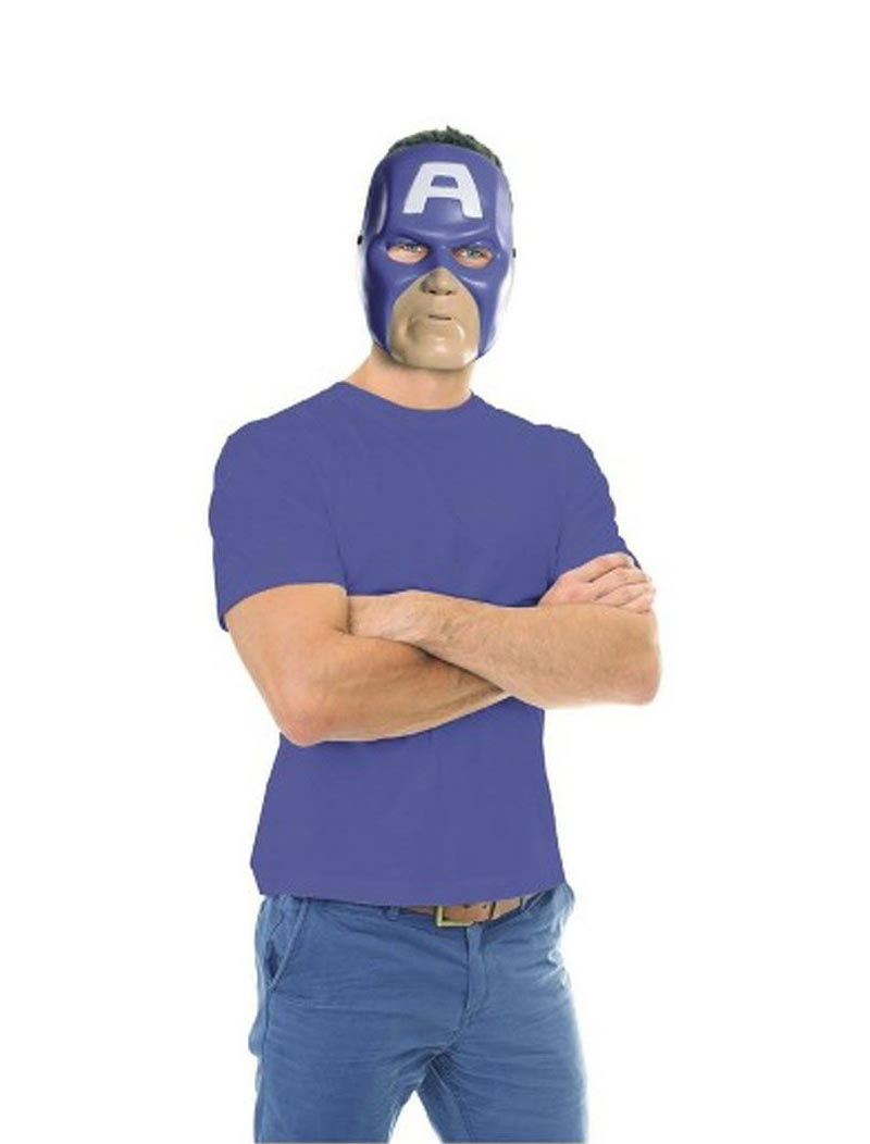 Kostümzubehör Maske Captain America Box blau one size