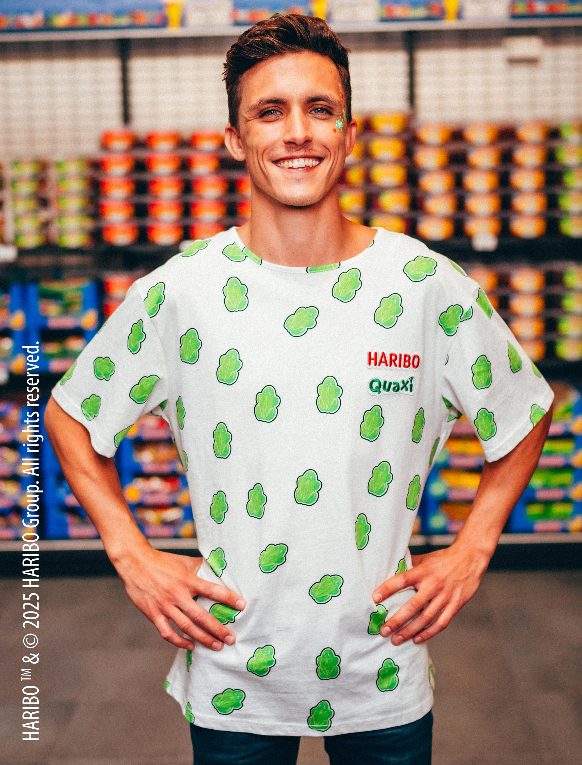 T-Shirt HARIBO Quaxi Unisex weiß/grün L