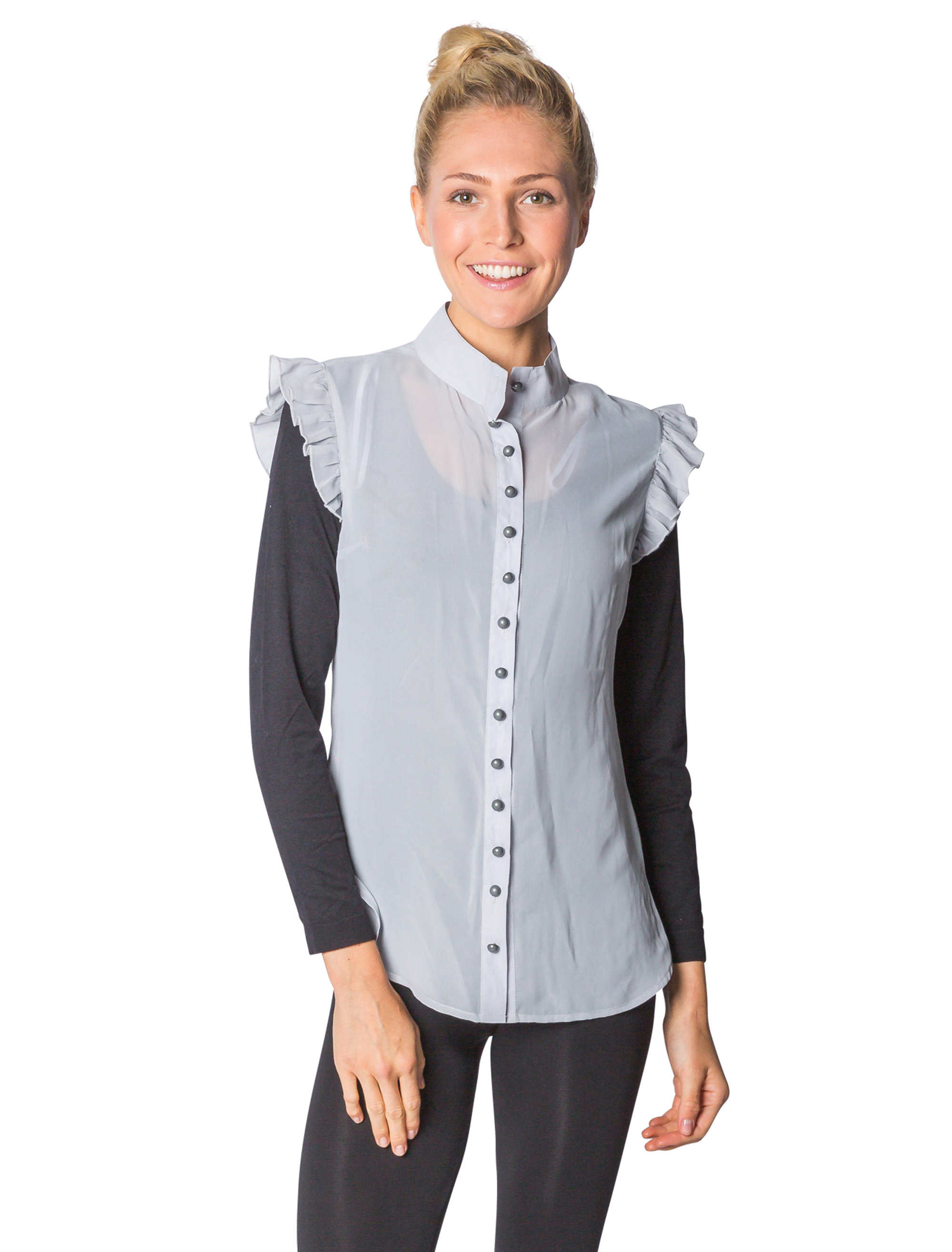 Bluse grau 40