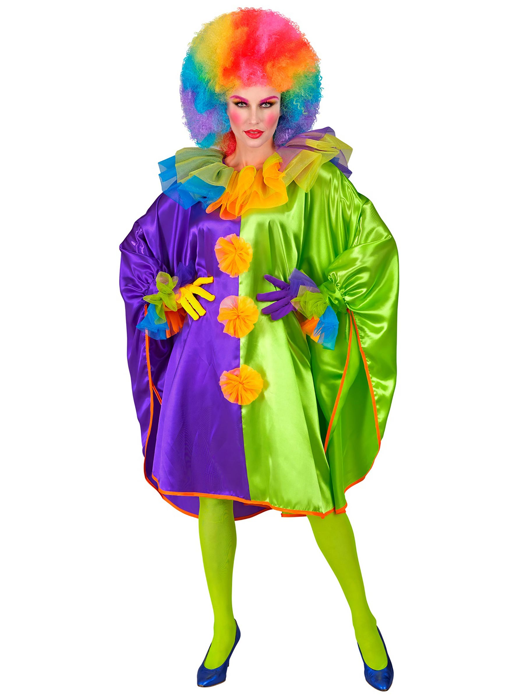 Poncho Clown bunt one size Farbe: bunt
