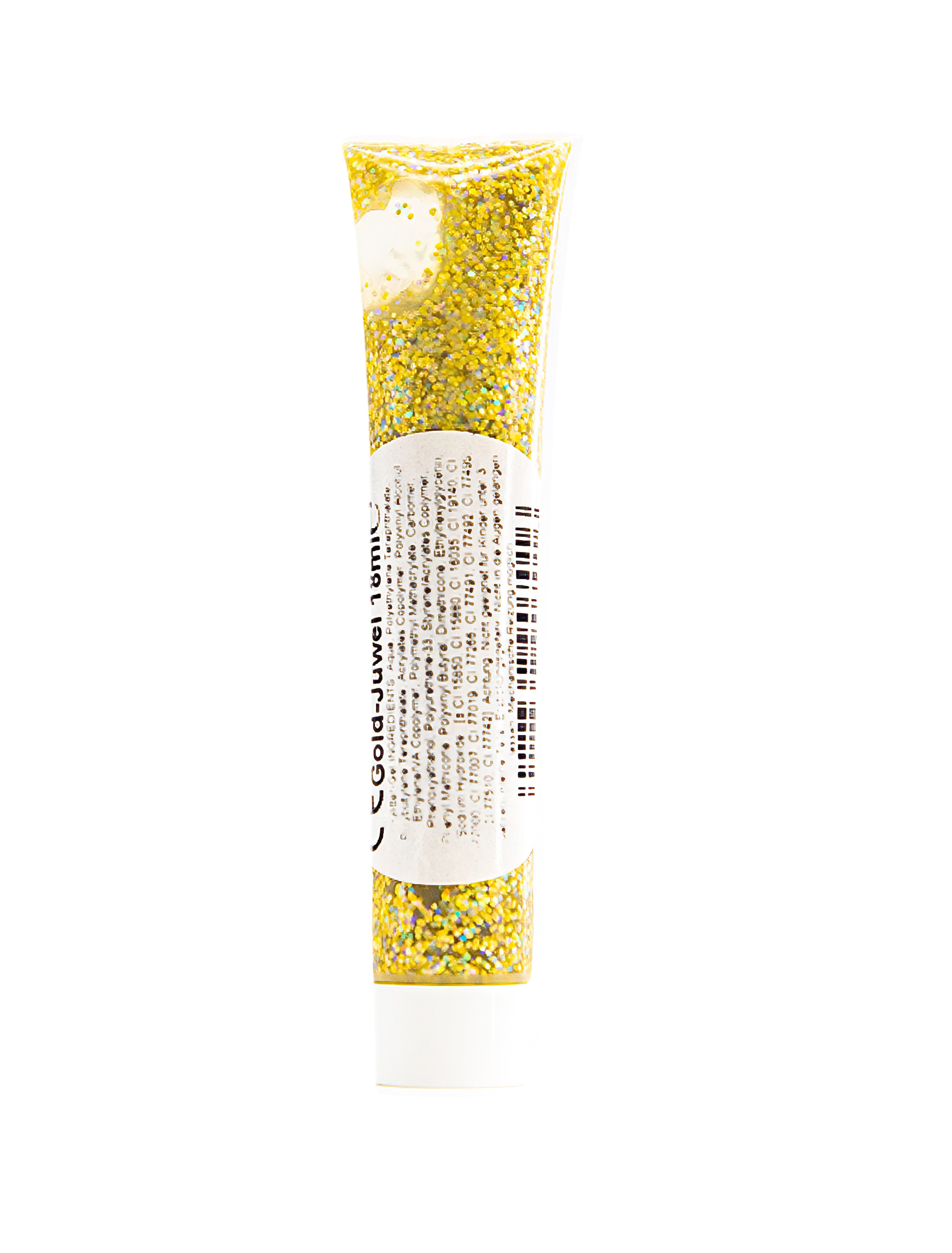 Glitzer-Gel Juwel 18ml gold Schminke für Karneval & Fasching