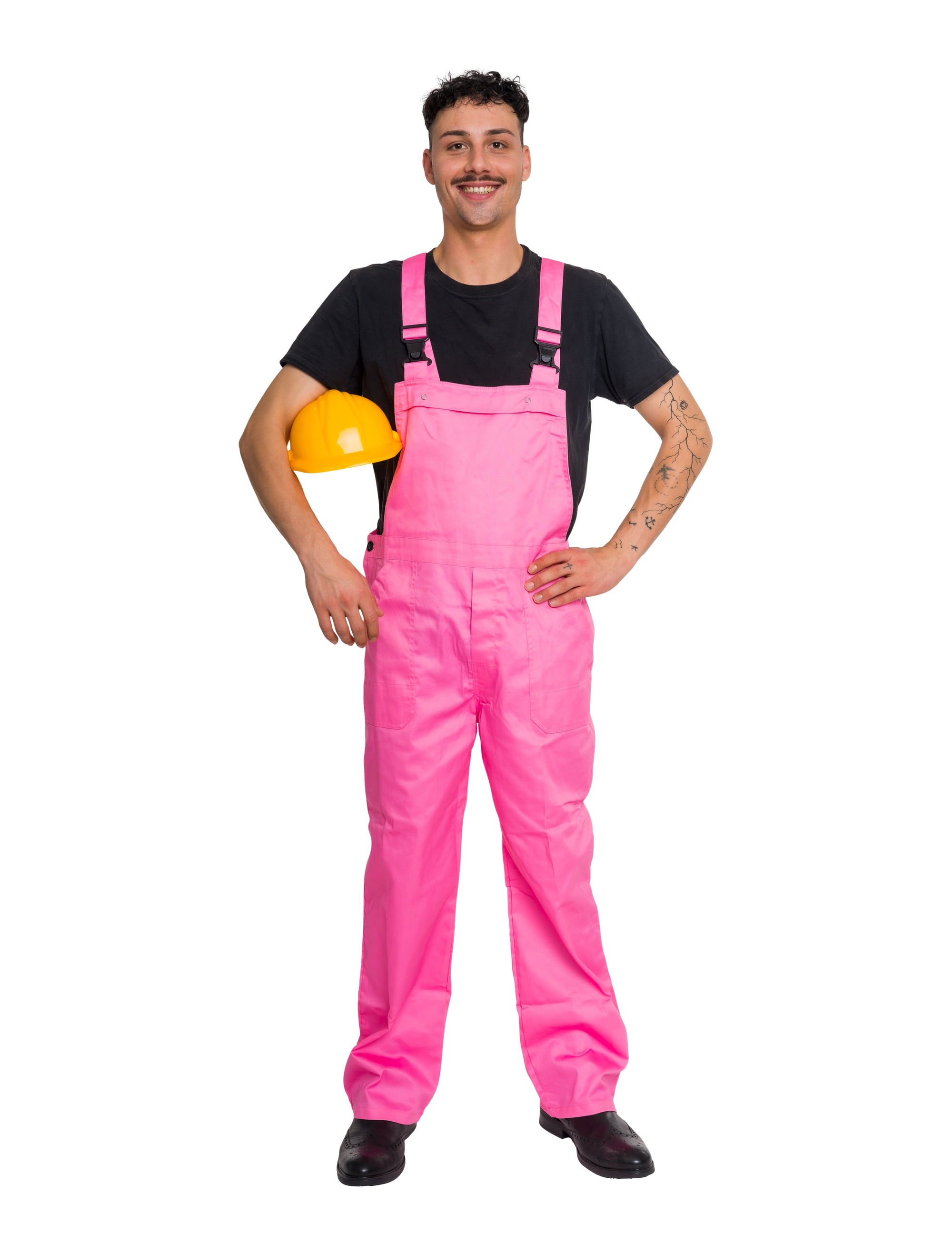 Latzhose Herren rosa 48