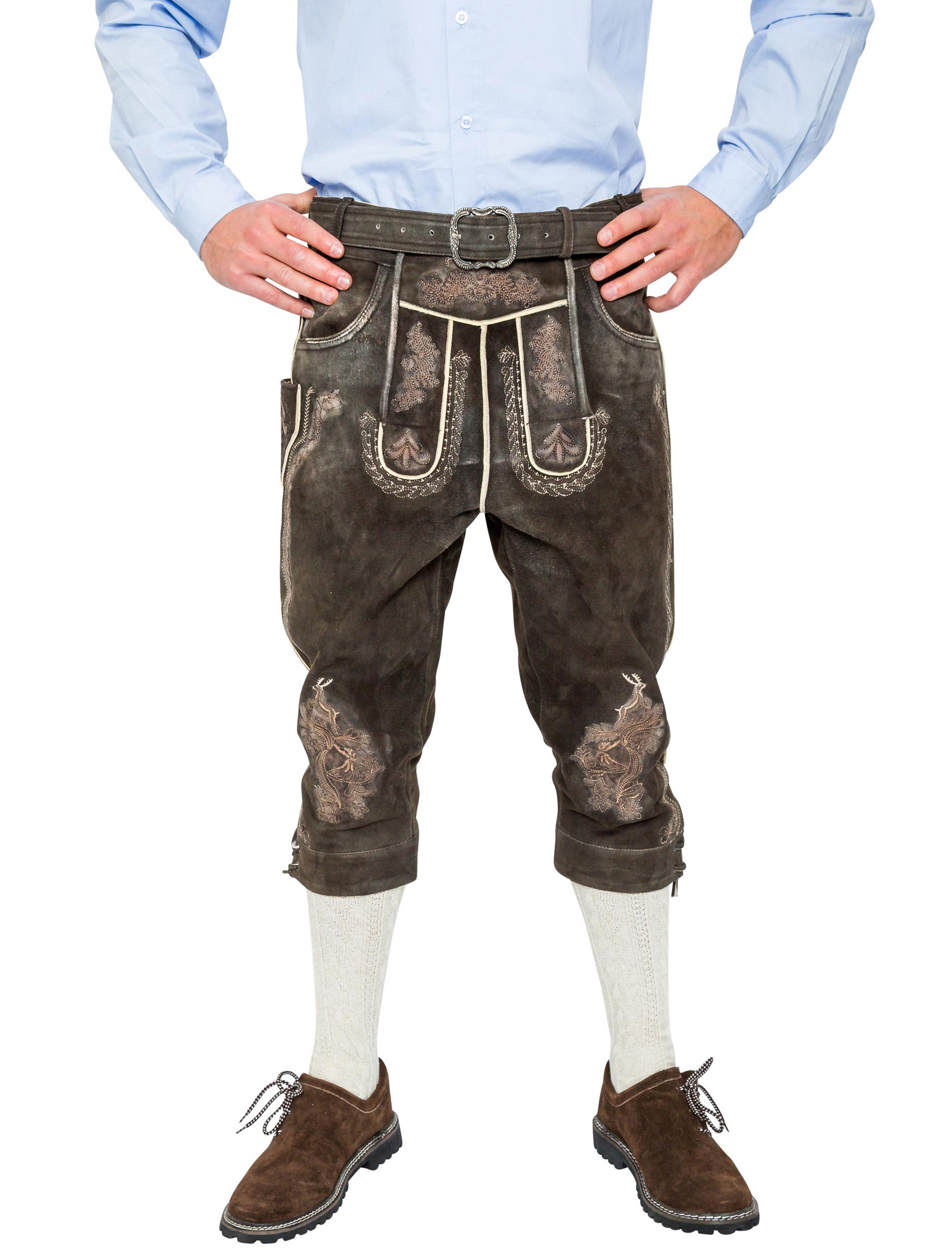 Lederhose Horst Herren schwarz 3XL