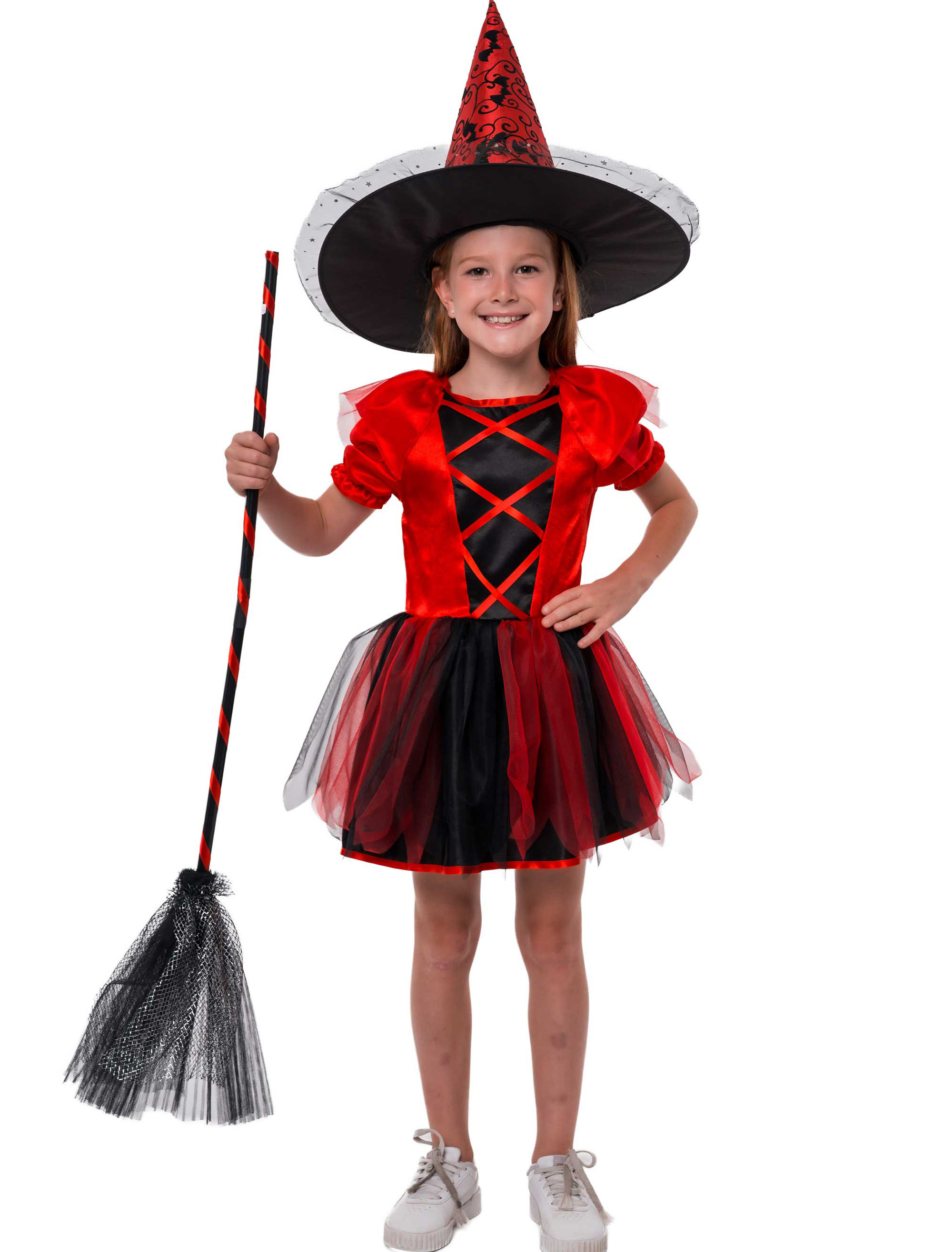 Kleid Teufel Kinder schwarz/rot 152