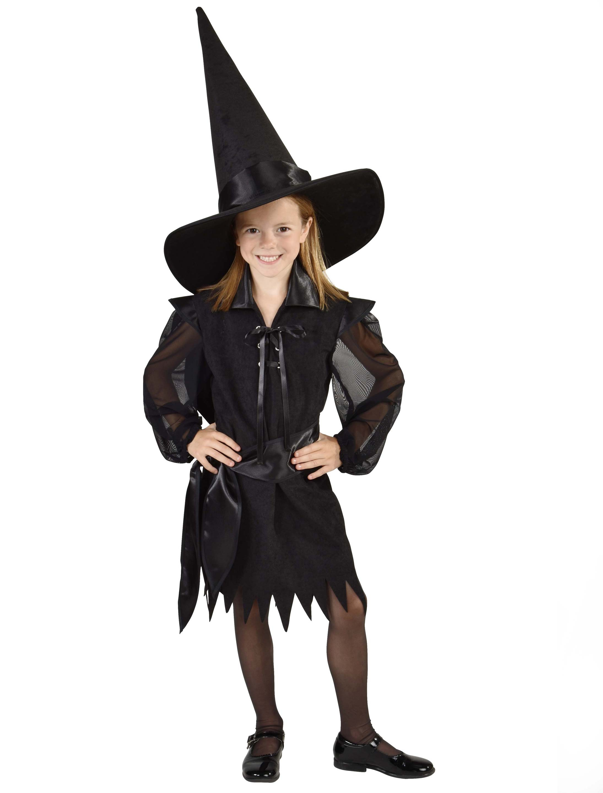 Kleid Halloween Kinder schwarz
