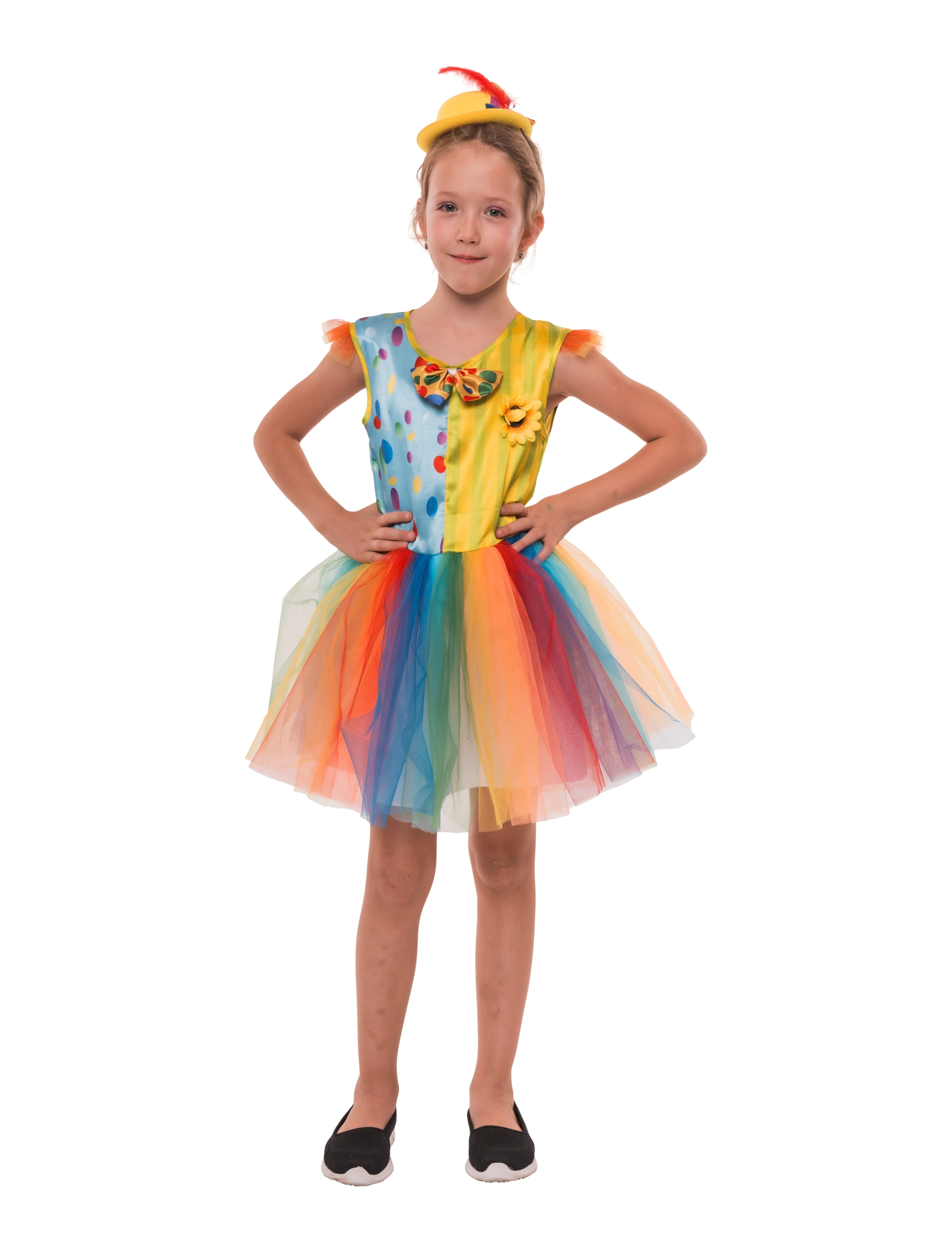 Kleid Clown Kinder bunt Farbe: bunt