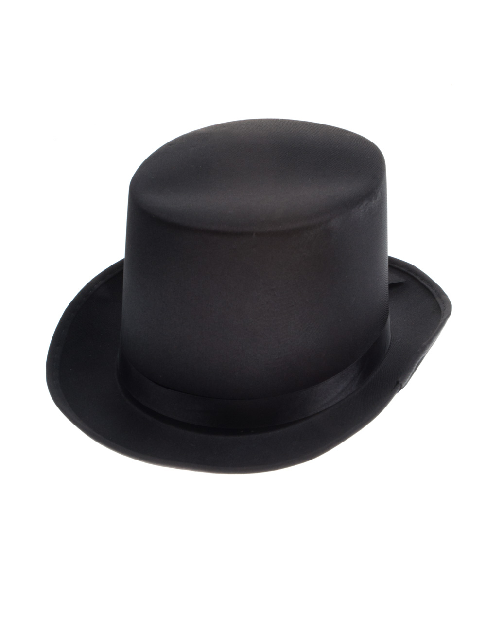 Kostümzubehör Zylinder Satin Unifarben Herren schwarz 59