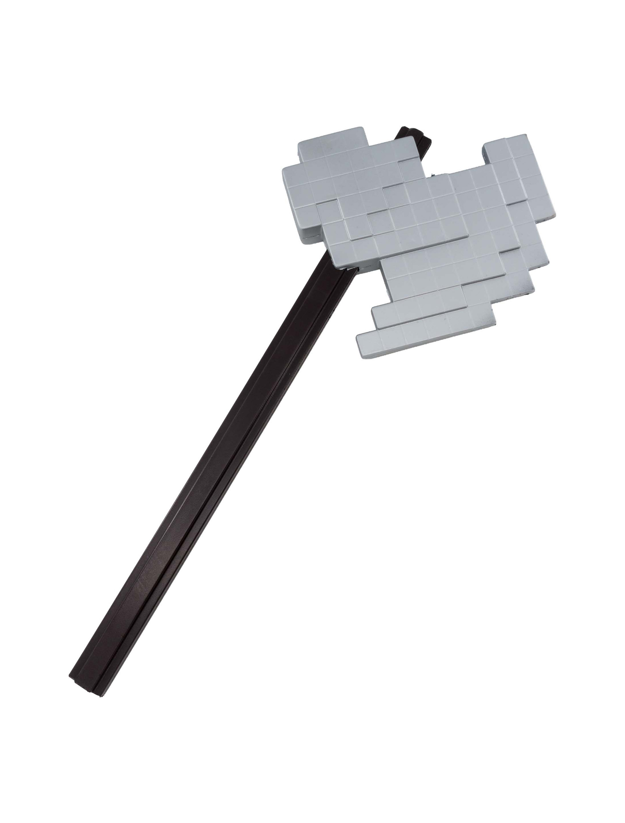 Kostümzubehör Axt Pixel silber