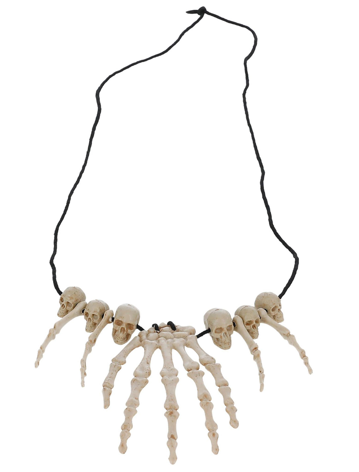 Kostümzubehör Halskette Voodoo beige