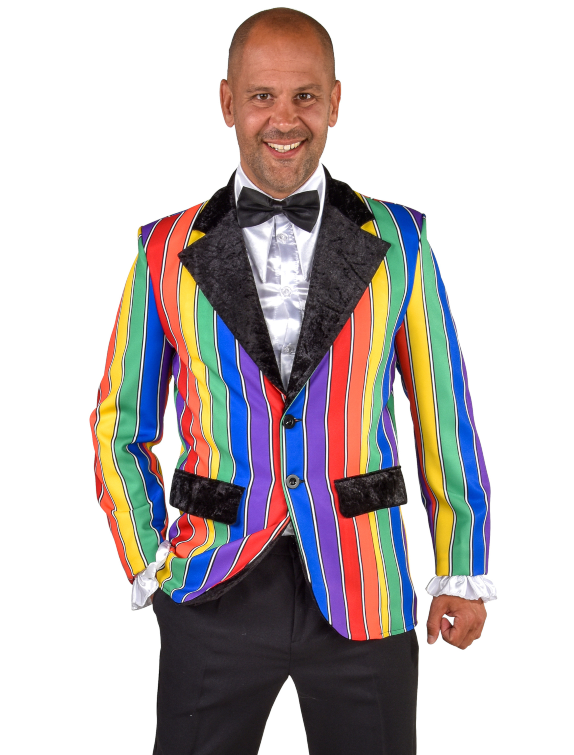 Sakko Streifen Herren rainbow L