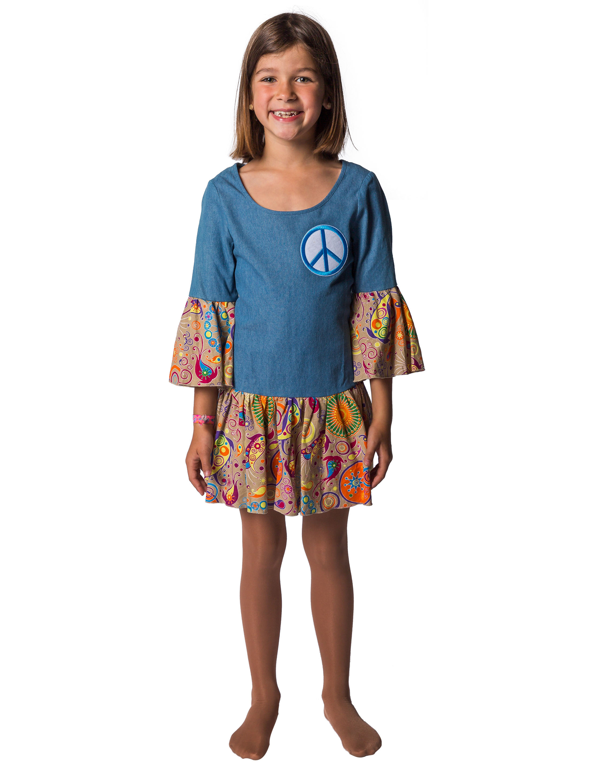 Kleid Peace Kinder Kinder blau