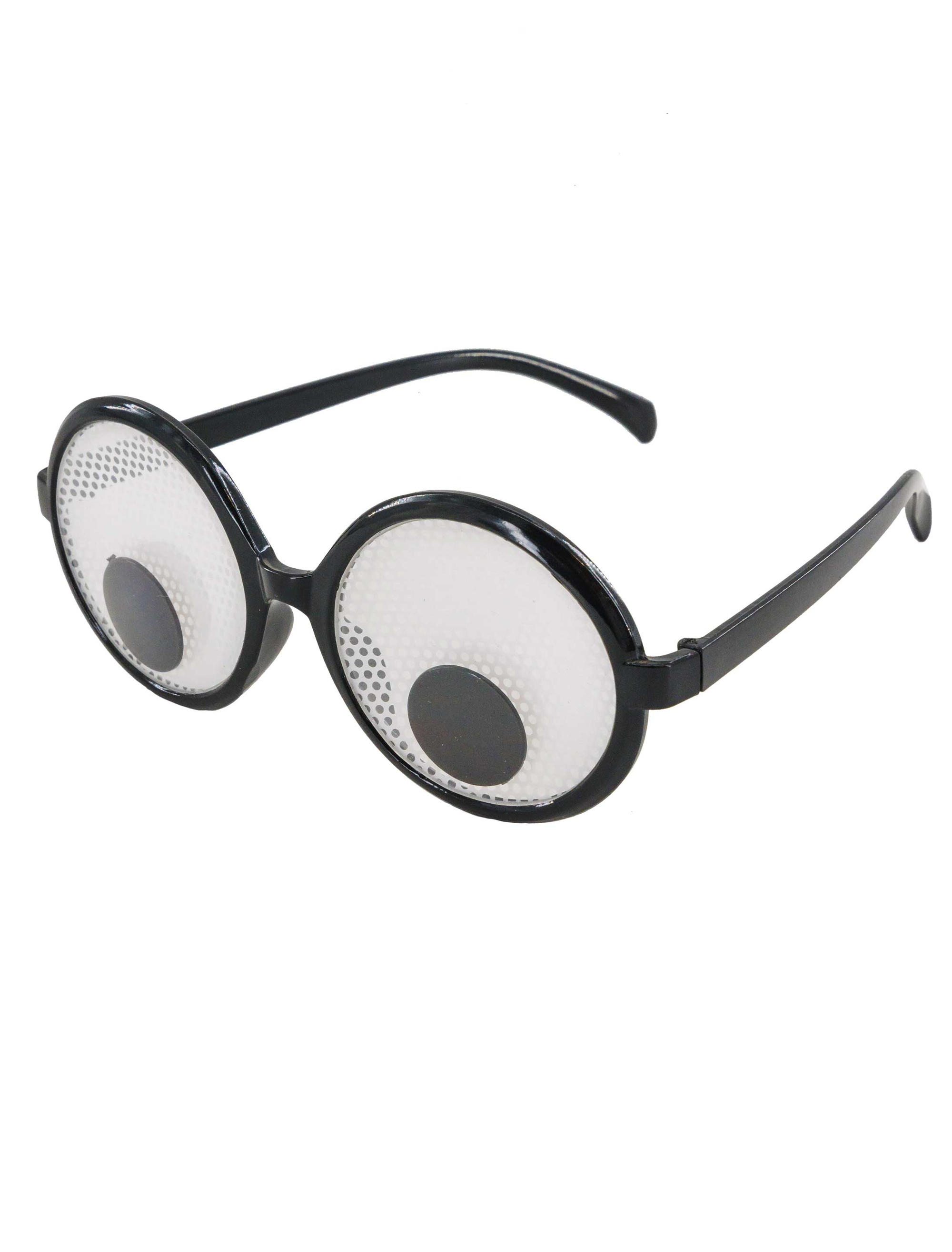 Kostümzubehör Brille mit rollenden Augen schwarz/weiß