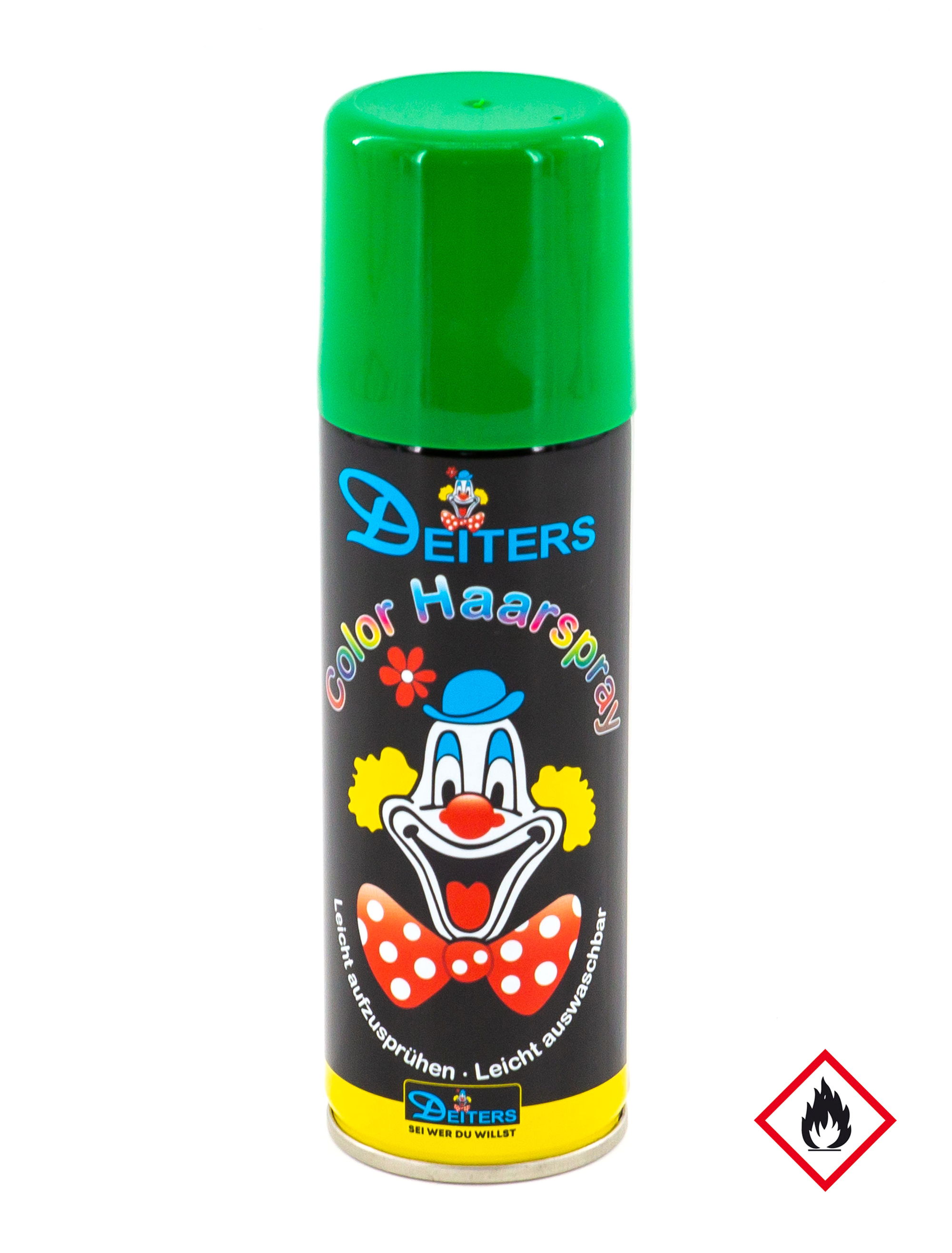 Haarspray Color 125ml grün Schminke für Karneval & Fasching
