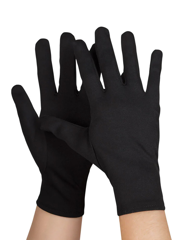 Kostümzubehör Handschuhe klassisch schwarz