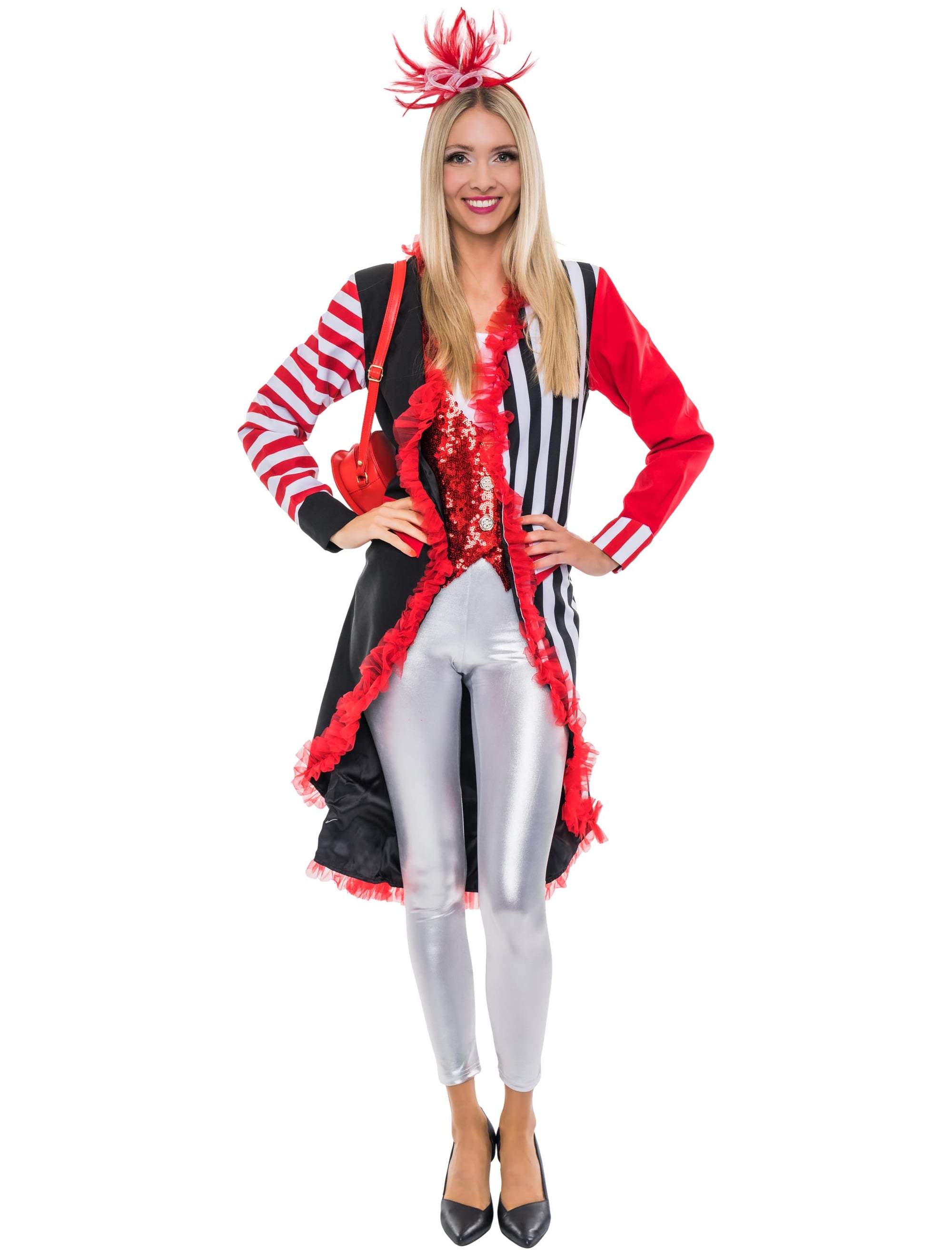 Jacke mit Tüll Köln Wappen Damen schwarz/weiß/rot M