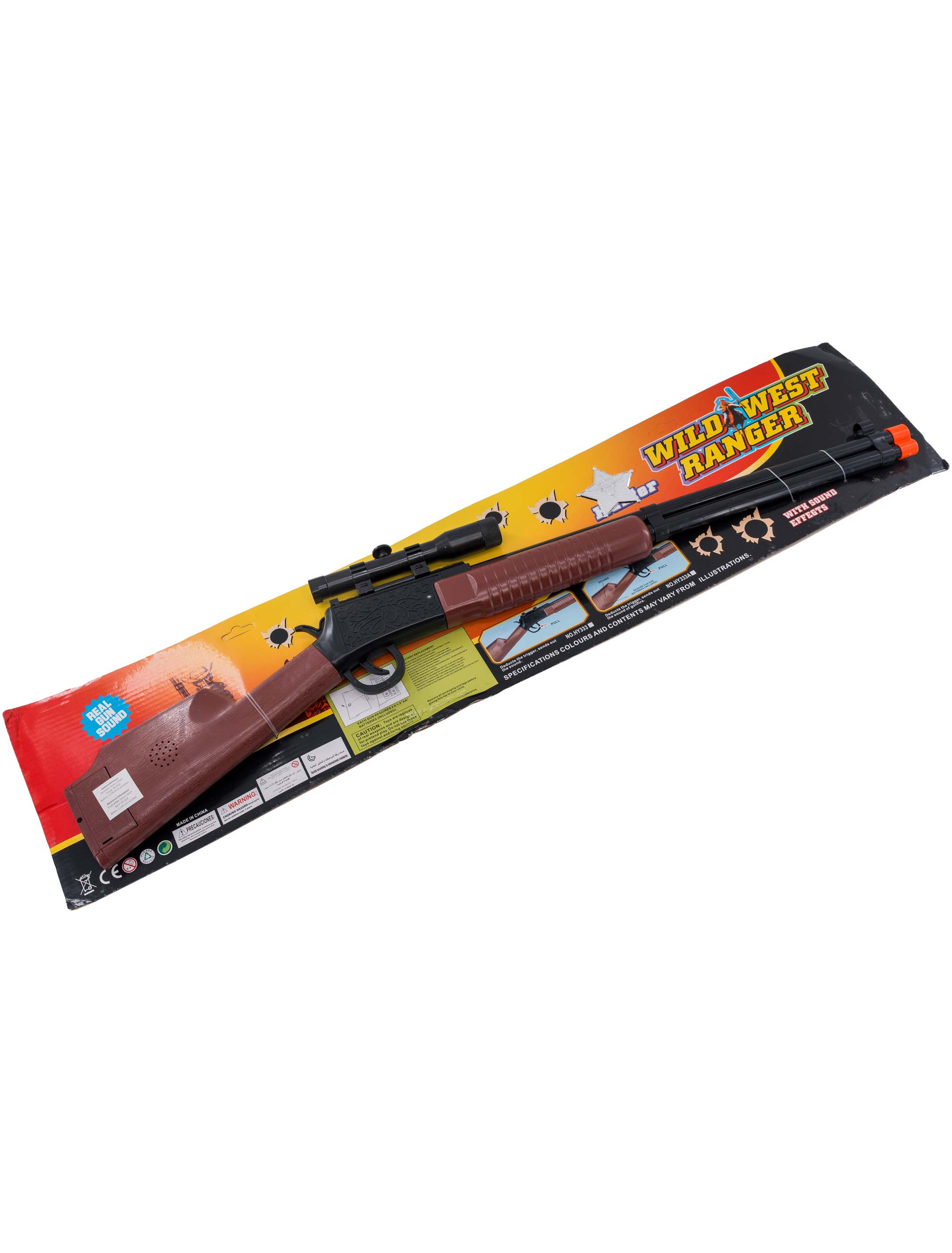 Kostümzubehör Waffen Set mit Licht und Sound 2-tlg. schwarz