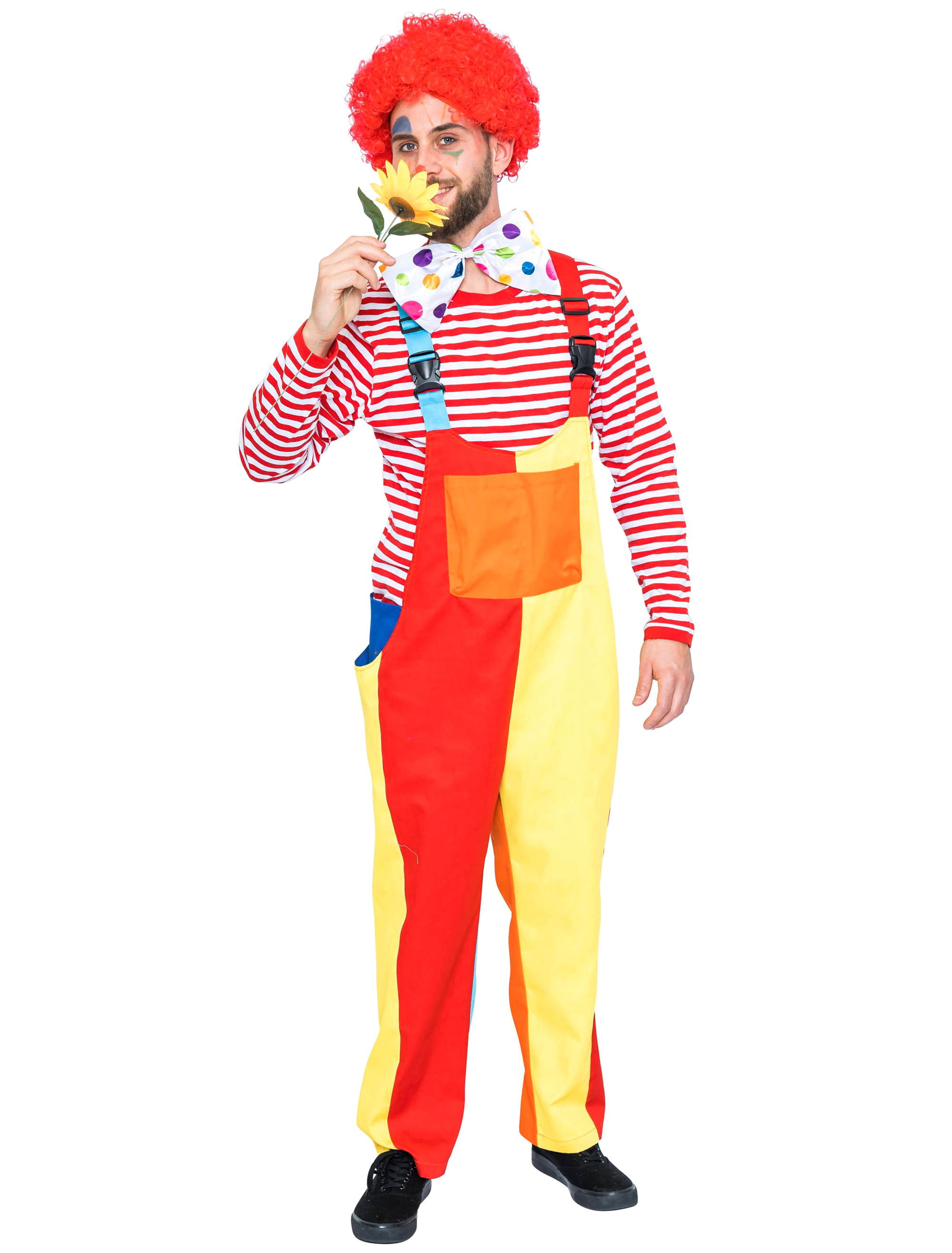 Latzhose Clown Herren mehrfarbig 4XL/5XL