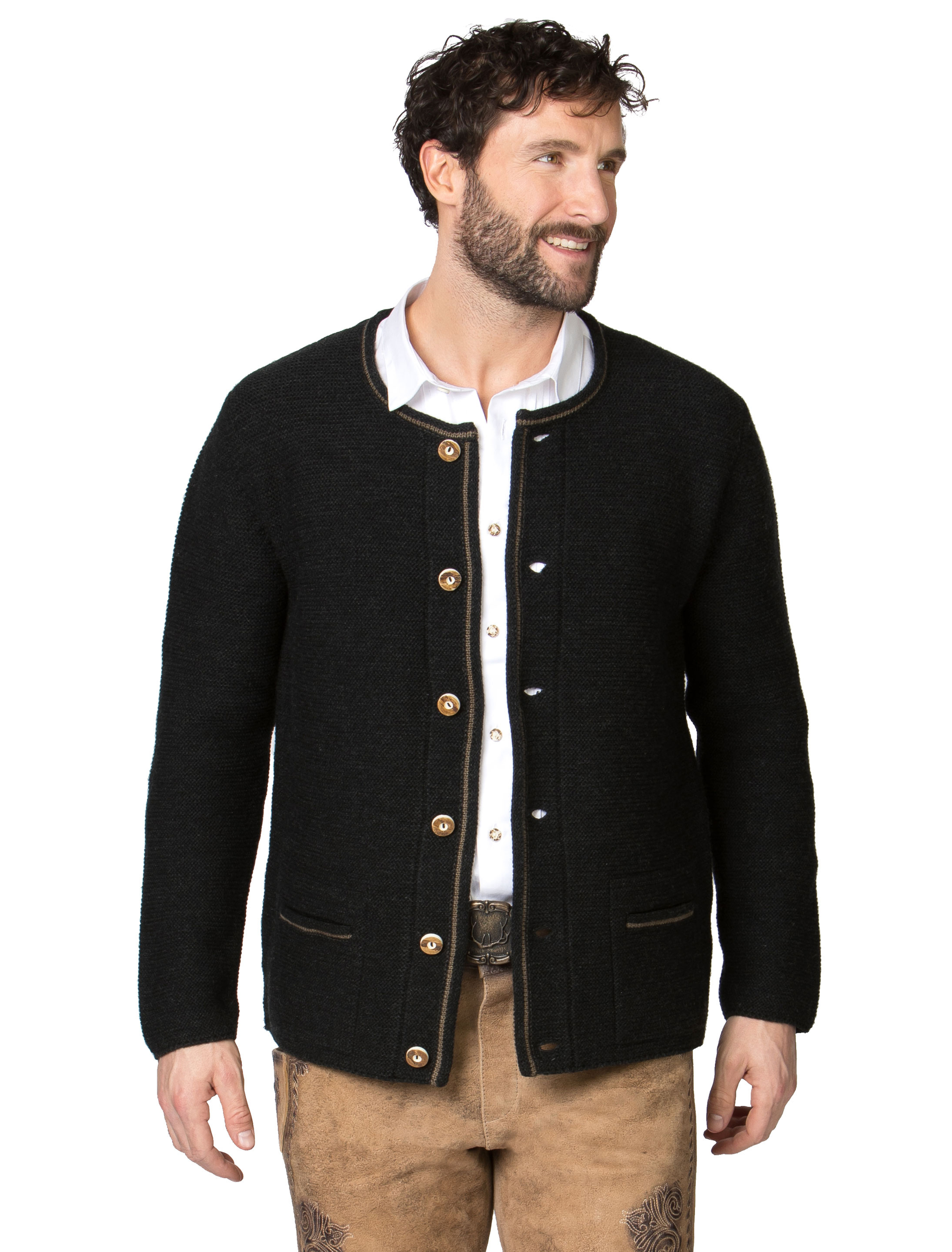 Trachtenjacke Martin Herren anthrazit 46
