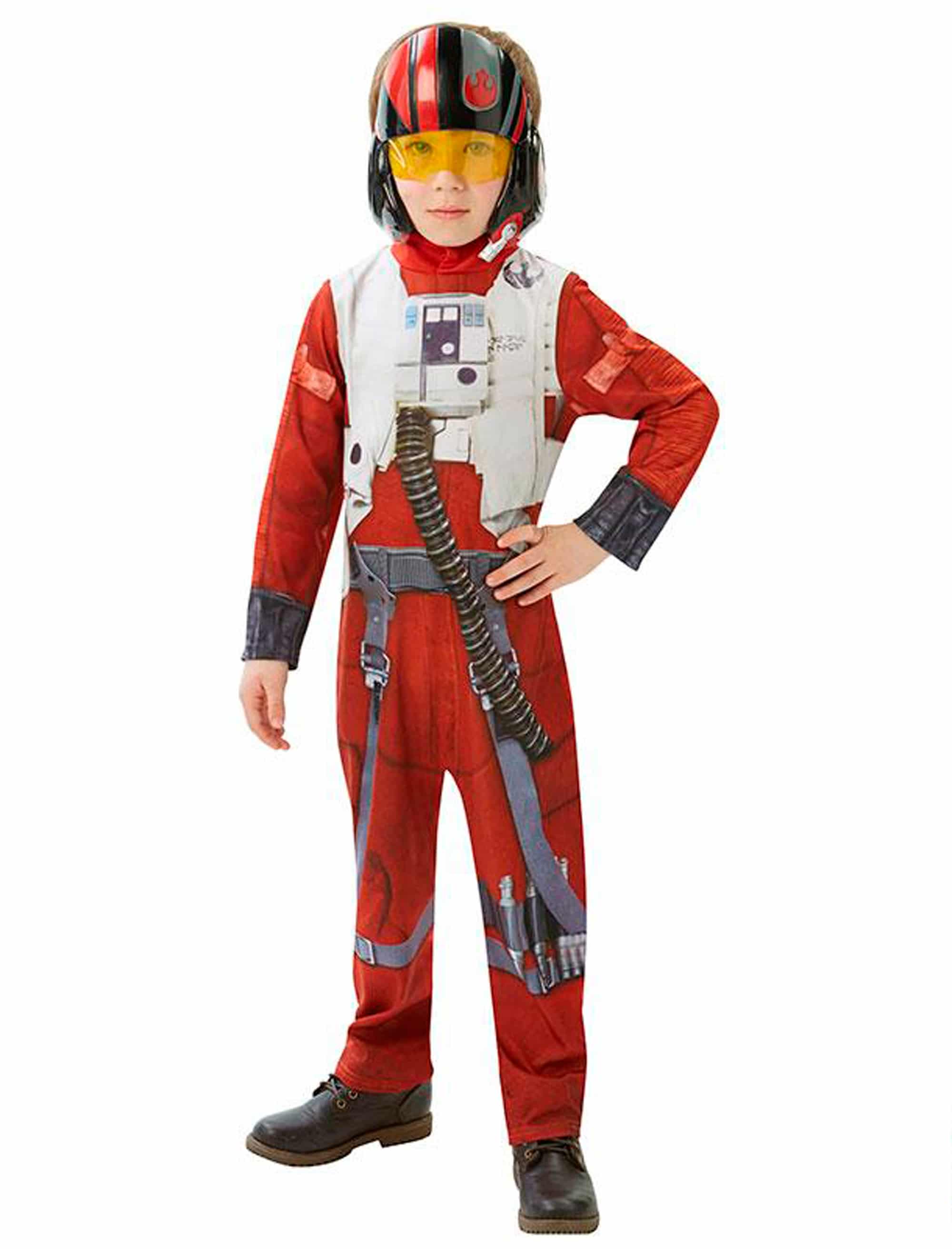 X-Wing Fighter Star Wars VII Kinder 2-tlg. rot M