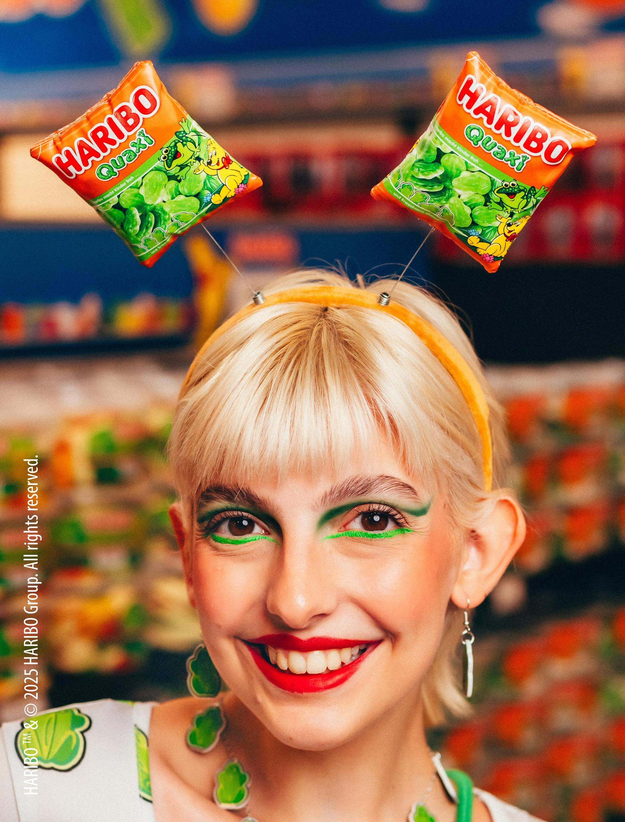 Kostümzubehör Haarreif HARIBO Quaxi bunt Farbe: bunt